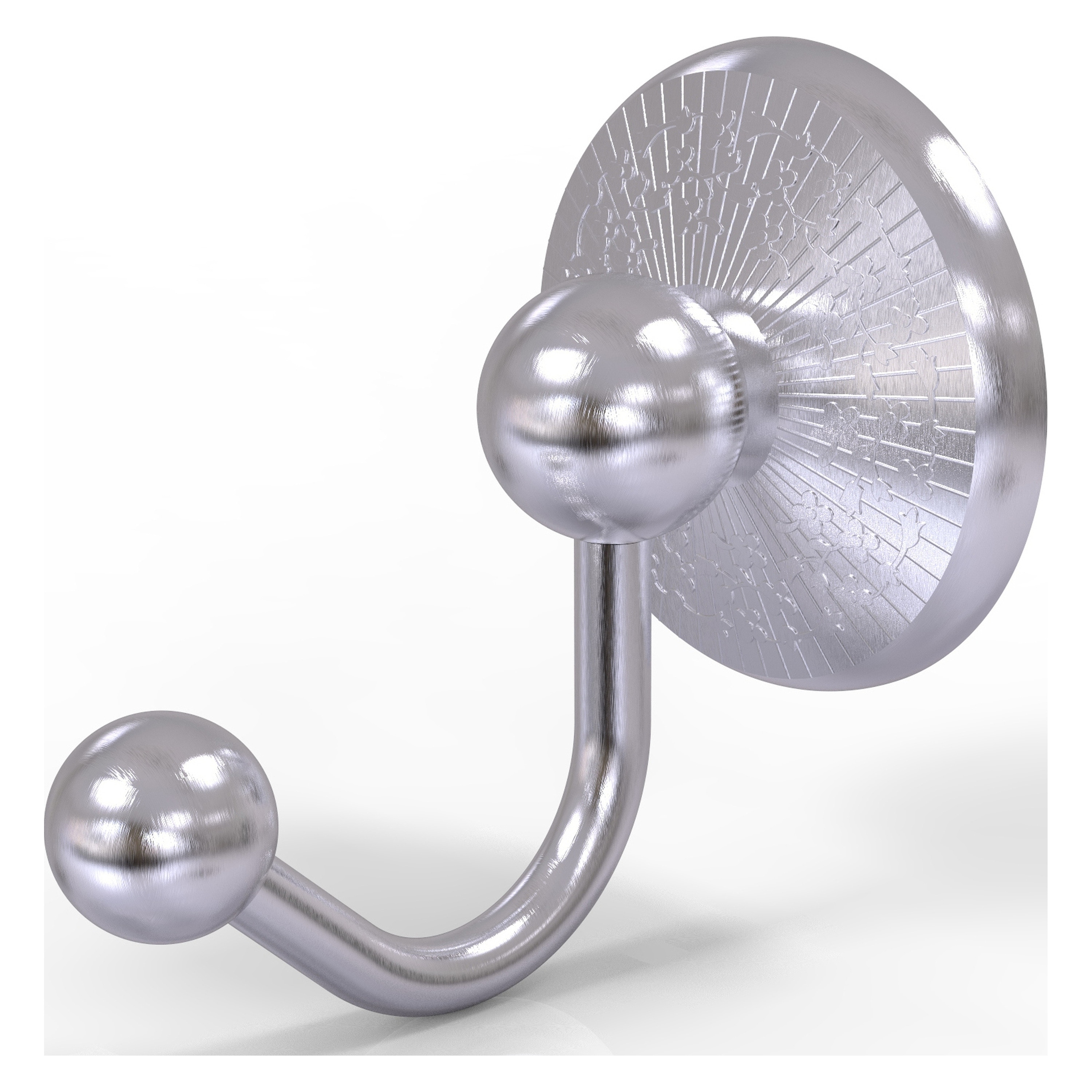 Allied Brass PMC-20-SCH Prestige Monte Carlo Satin Chrome Single -Hook Wall mount Towel Hook