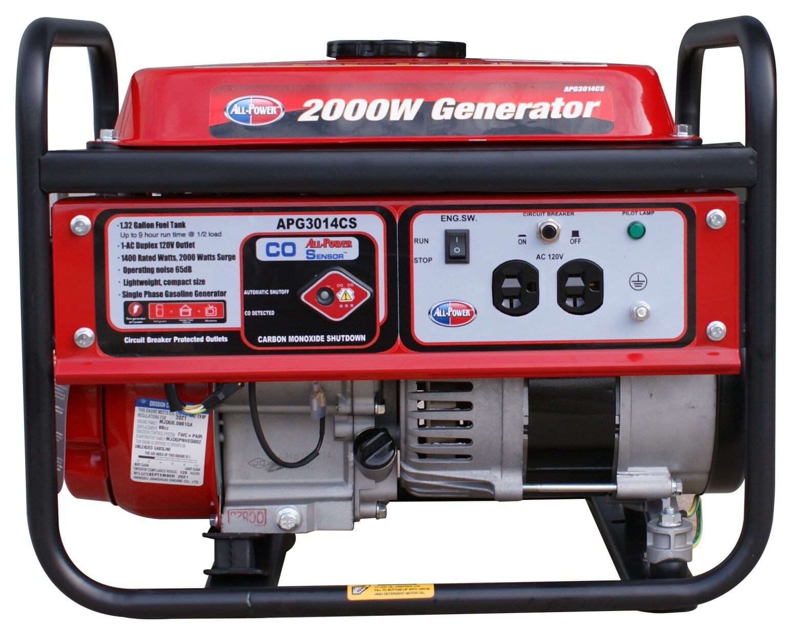 weigeren hoofdkussen faillissement All Power 1400-Watt Gasoline Portable Generator in the Portable Generators  department at Lowes.com