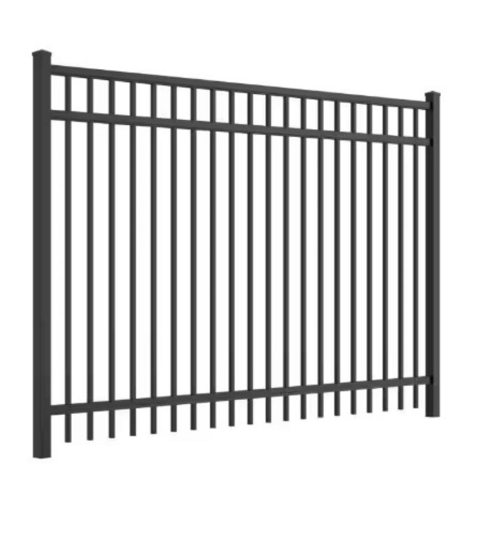 Capital Railing 5-ft H x 6-ft W Black Aluminum Decorative Metal ...