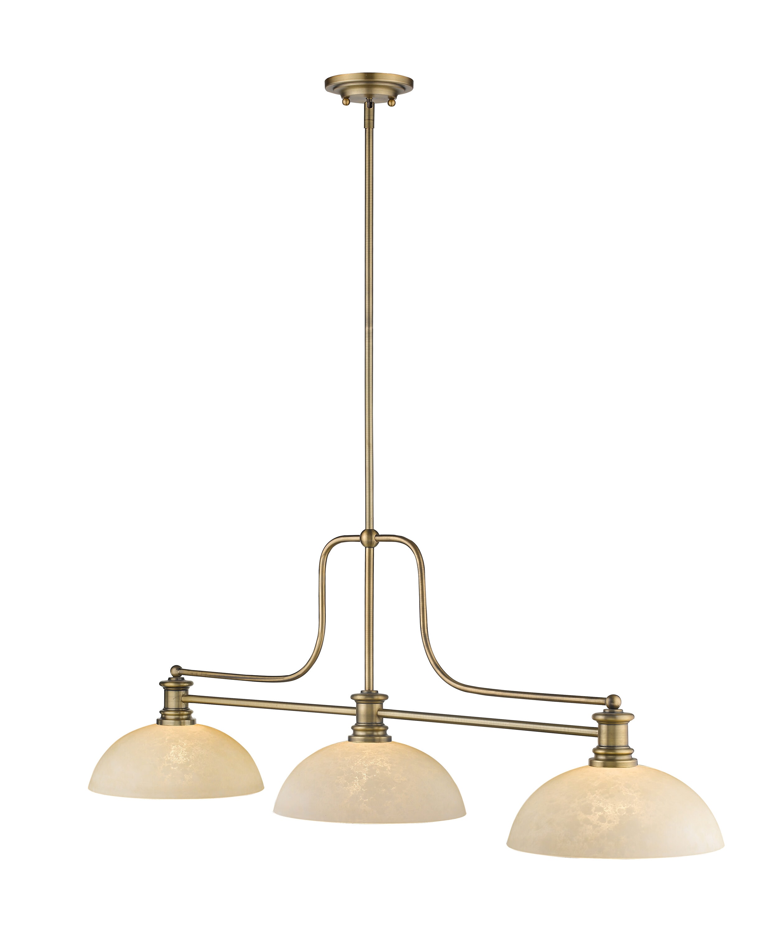 Z-Lite Melange 3-Light Antique Rustic Chandelier 725-3HBR-DGM14 at ...