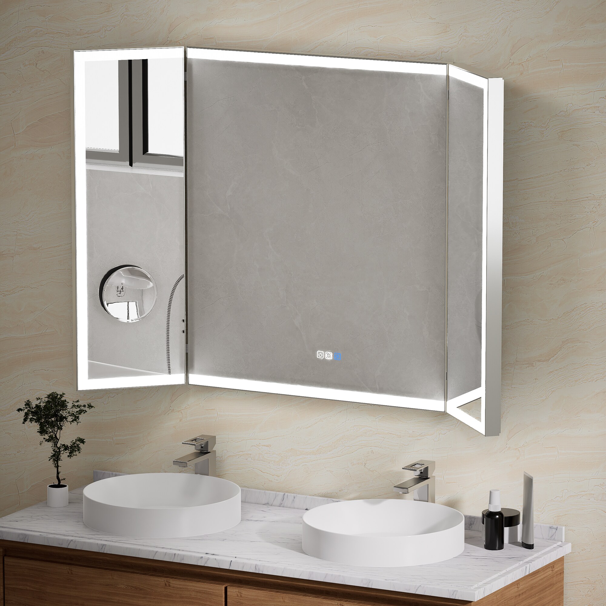 WELLFOR EX-TF3696 Framed-Bath-Mirrors - View #2