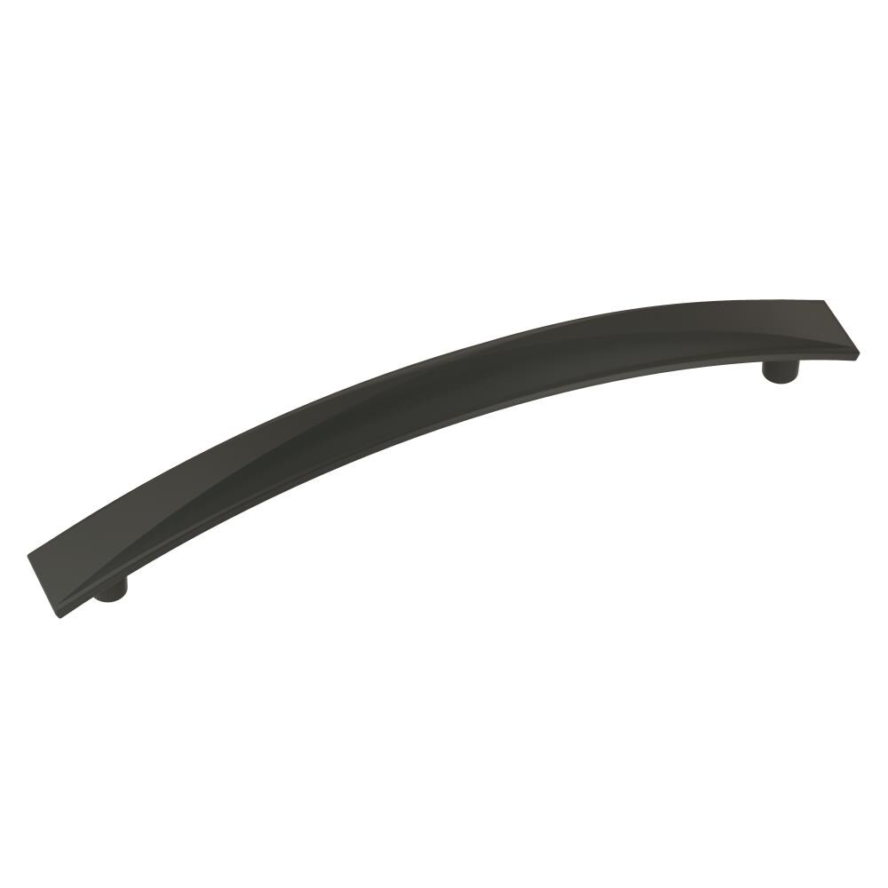 Matte Black Modern Arch Cabinet Pull with Mounting Hardware