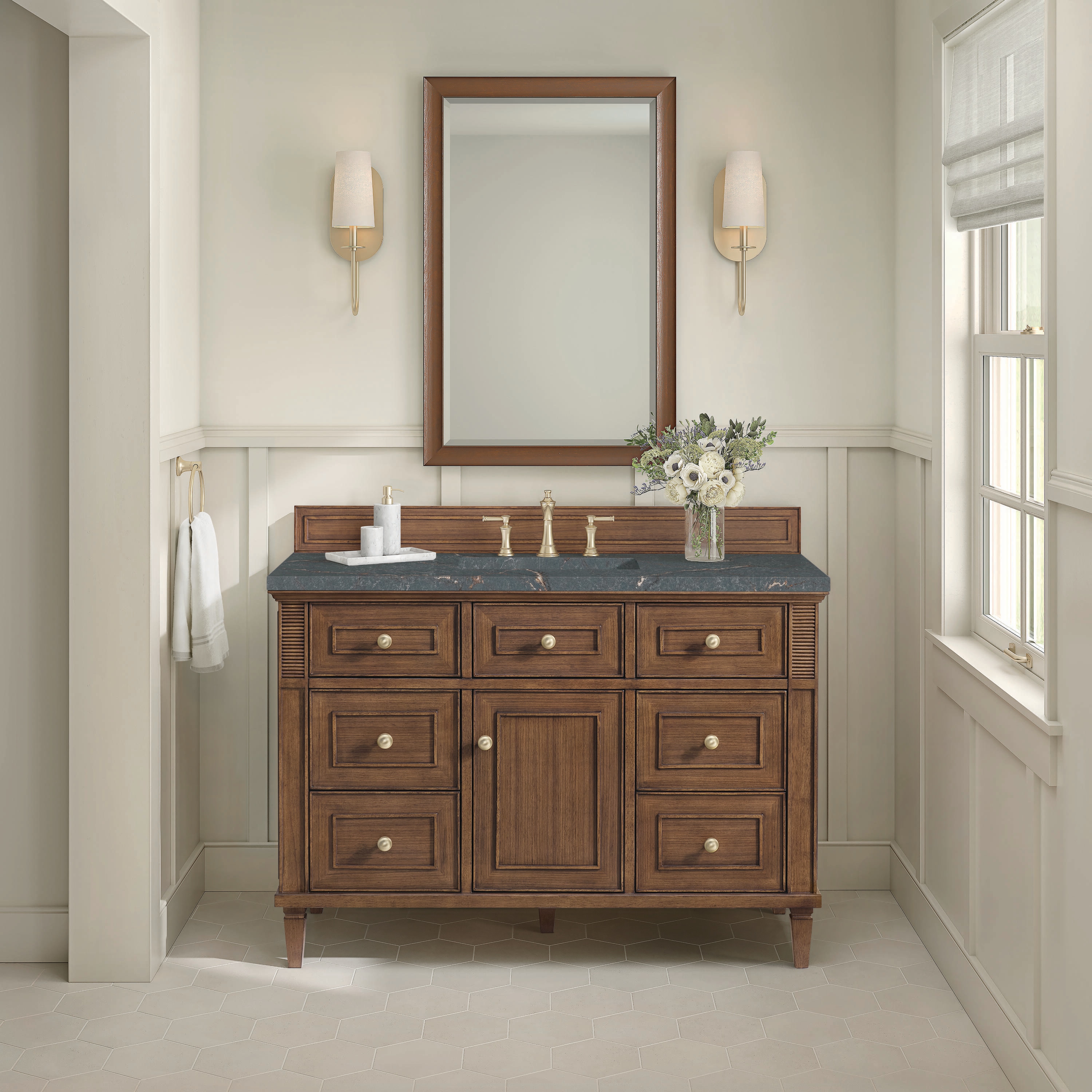 James Martin Vanities 424-V48-WLT-3PBL Bath-Vanity-Combo - View #2
