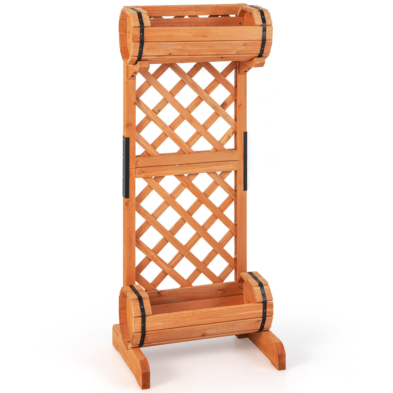 Ayelon 0.3-cu ft 14-in W x 18-in L x 44.5-in H Natural Wood Raised Garden Bed