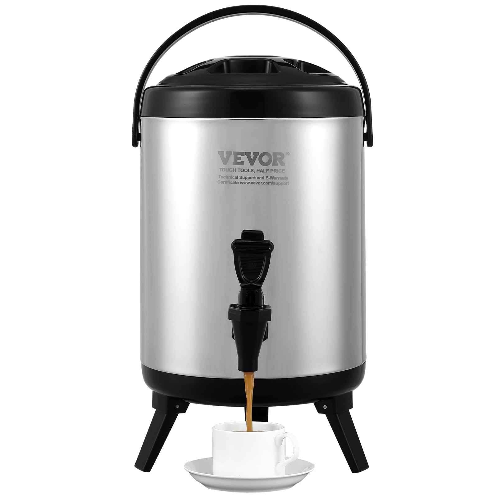 VEVOR YLHLQQYX8L00TYE16V0 Hot and Cold Beverage Dispenser 1.5-Gallons 201 Stainless Steel