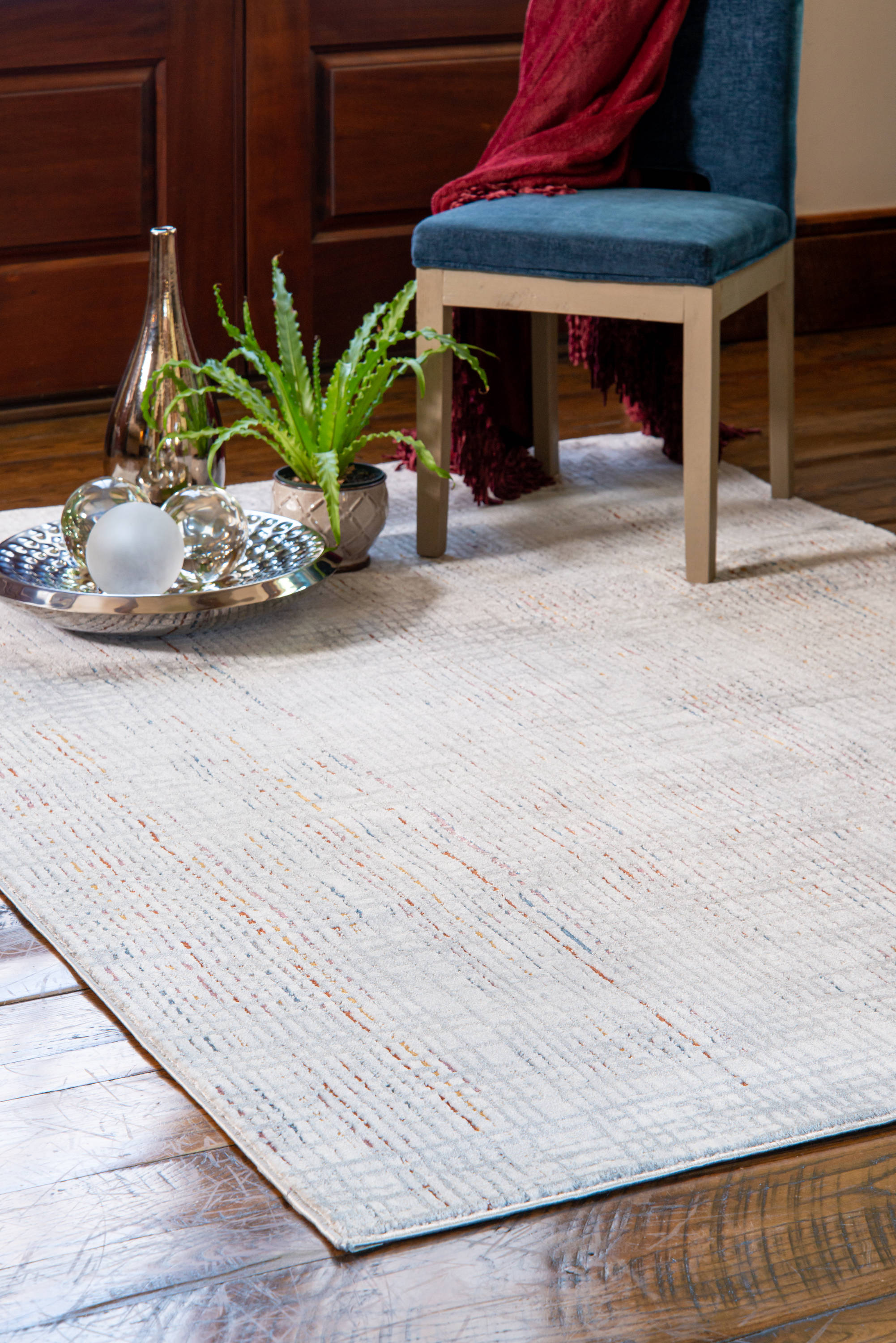 United Weavers Of America 4525 10533 28E Madrid 3 x 8 (ft) Polyester Brick Rectangular Indoor Abstract Area rug