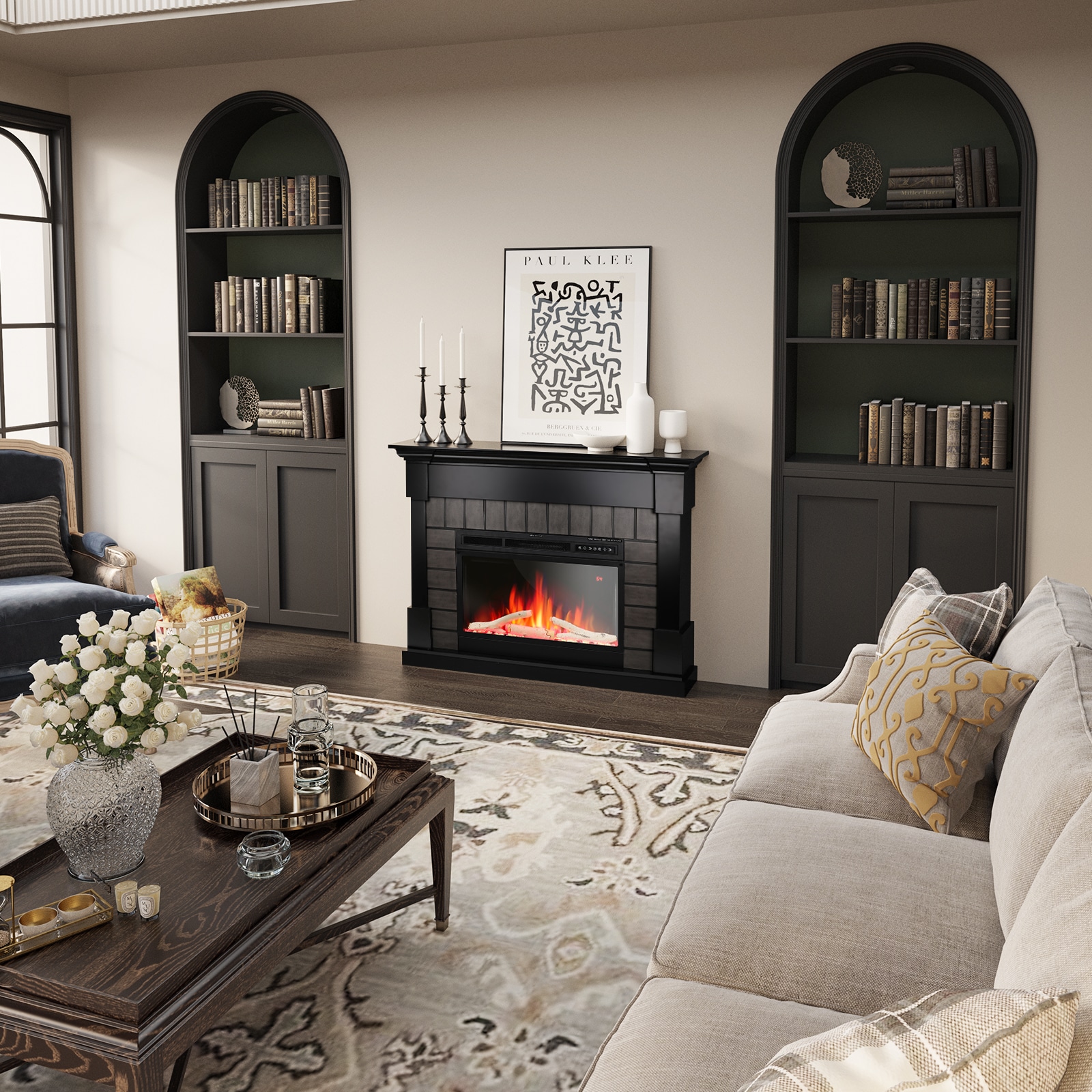 COWSAR LSM0128BK Electric-Fireplaces - View #11