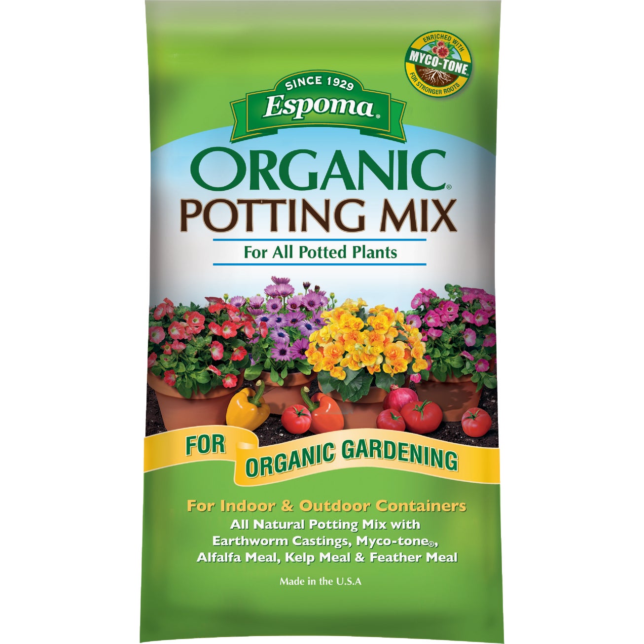 Espoma Organic Potting Soil Mix All Natural Potting Mix For All Indoor ...