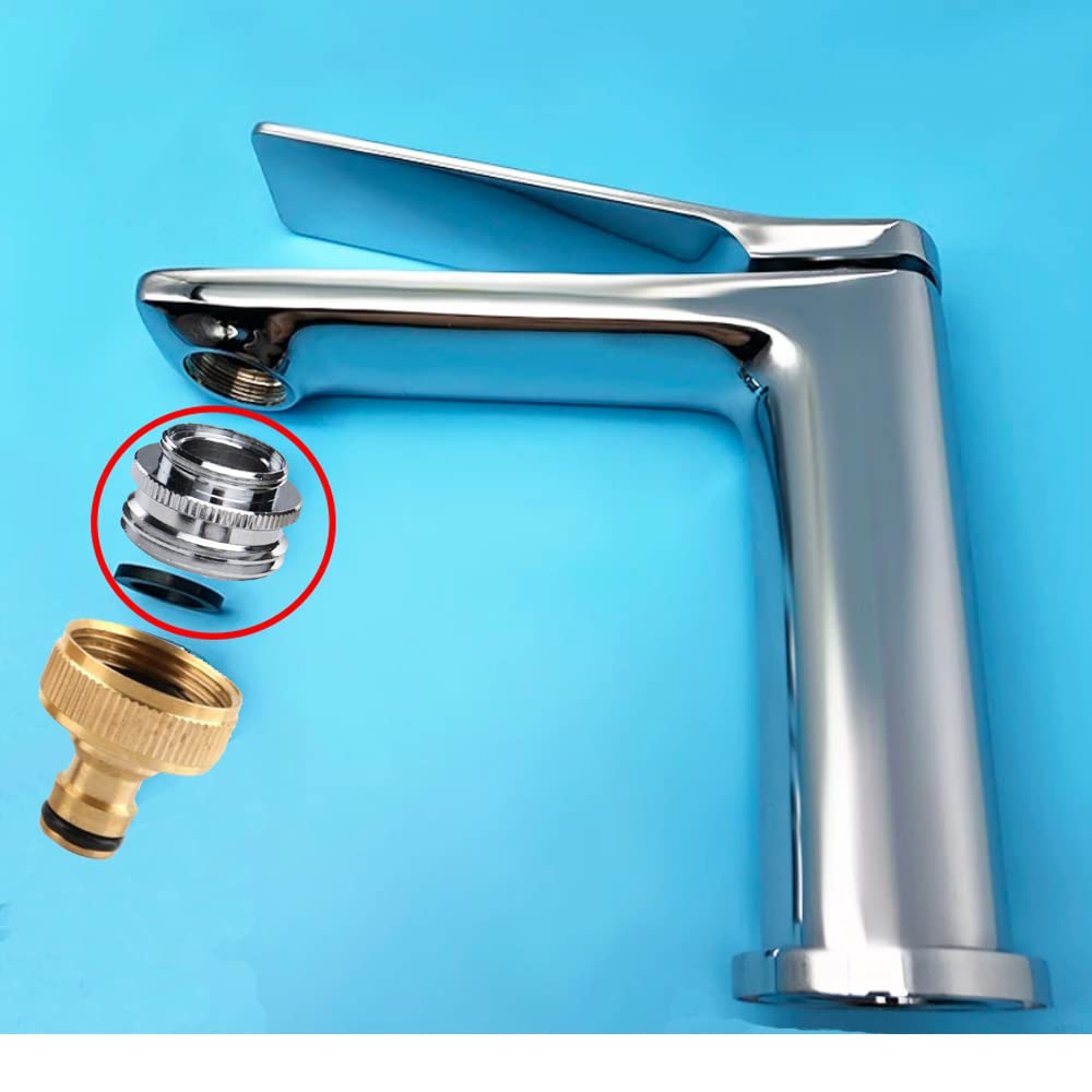 Oyezvary Multi Thread Faucet Adapter Male 13 over 16 Inch to Female 13 ...
