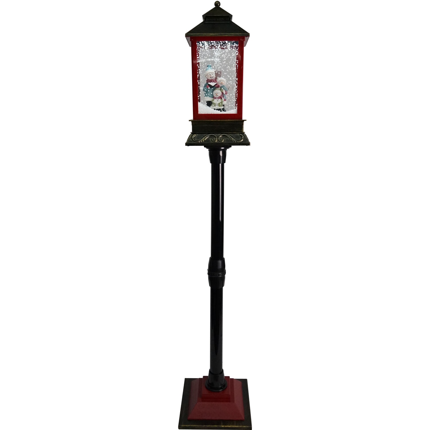 Fraser Hill Farm FHSL049A-RD2 49-Inches Musical Lamp post Batteries Included Christmas Decor