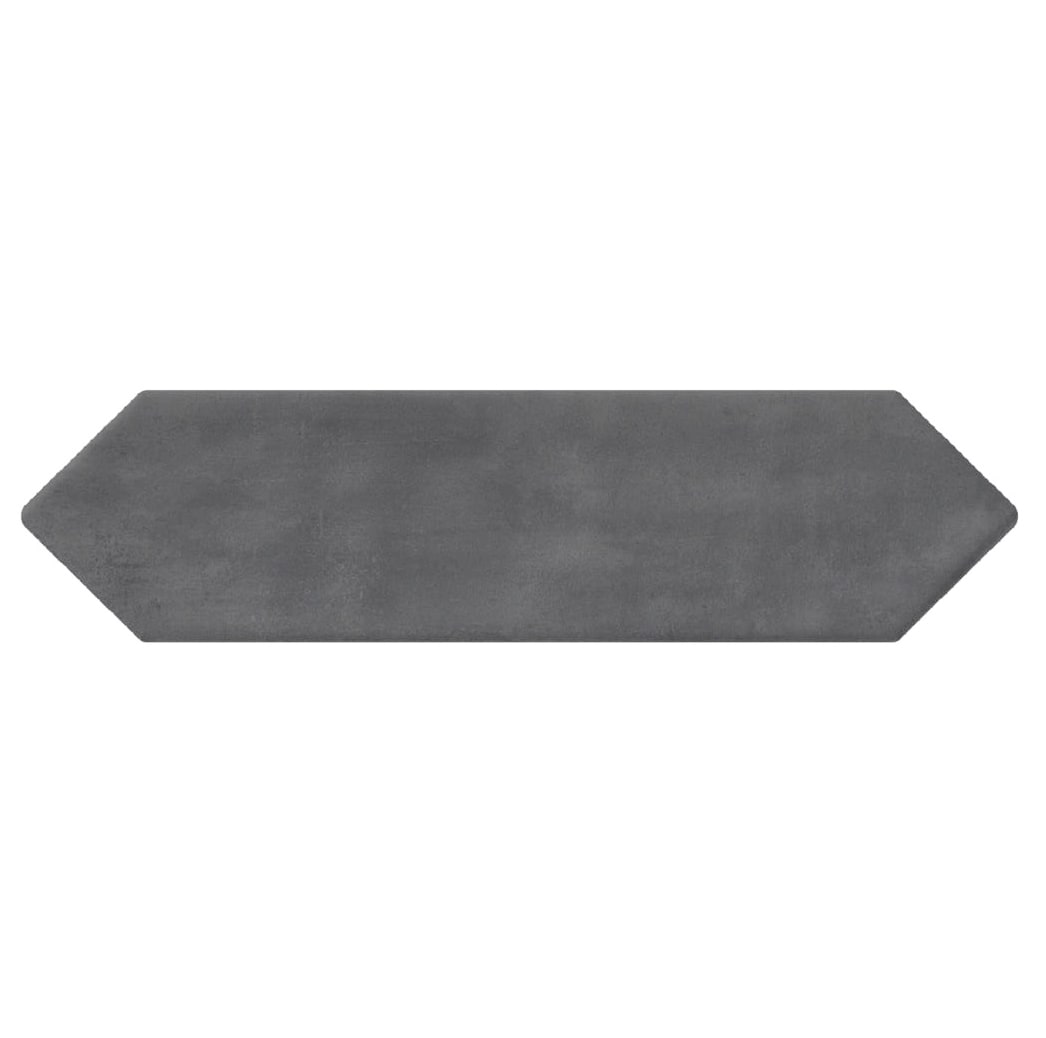 Giorbello (Sample) Black 3-in x 12-in Glazed Ceramic Subway Floor and Wall Tile