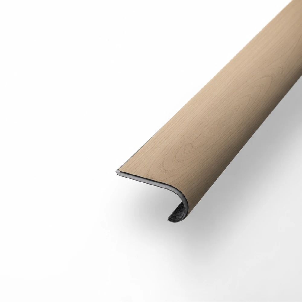 Flooret Flooret Modin LVP 48-in TruePlank Base Round Nosing - Kora Base, Made from a Real Plank, Waterproof, Scratch-Resistant and Easy to Install, Flush Finish for Stairs