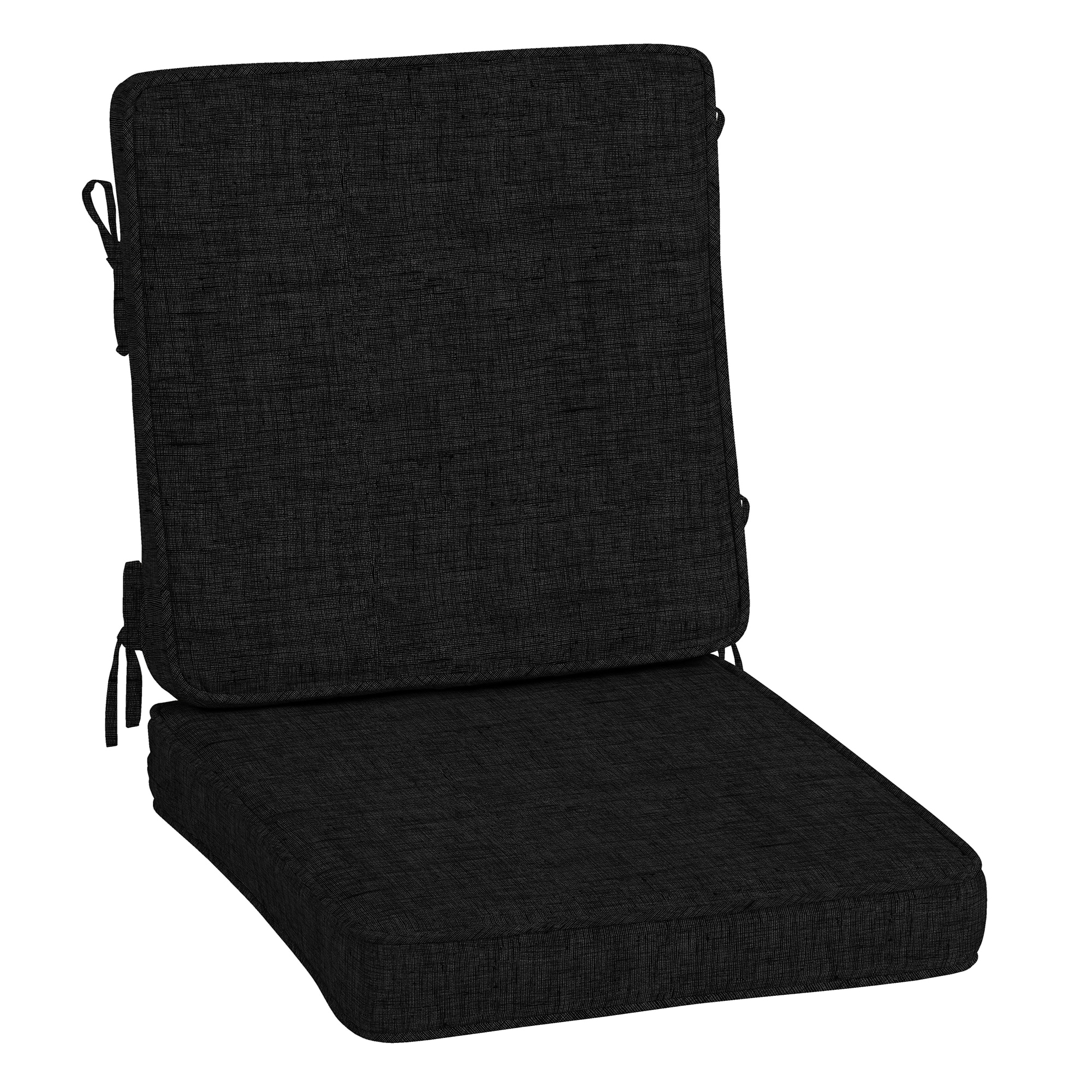 ARDEN ZM13F05B-DKZ1 ProFoam Essentials 20-in x 20-in Black Leala Patio chair cushion