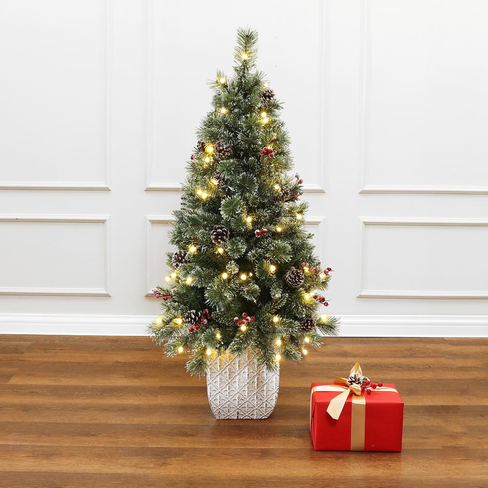 LuxenHome WHAP2060 Artificial-Christmas-Trees - View #4