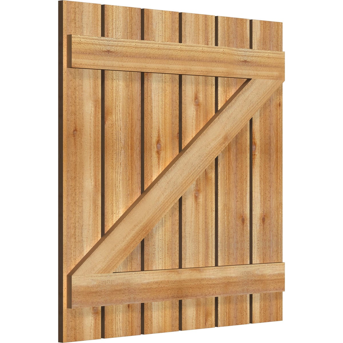 Ekena Millwork RBS06Z35X035RWR Exterior-Shutters - View #2