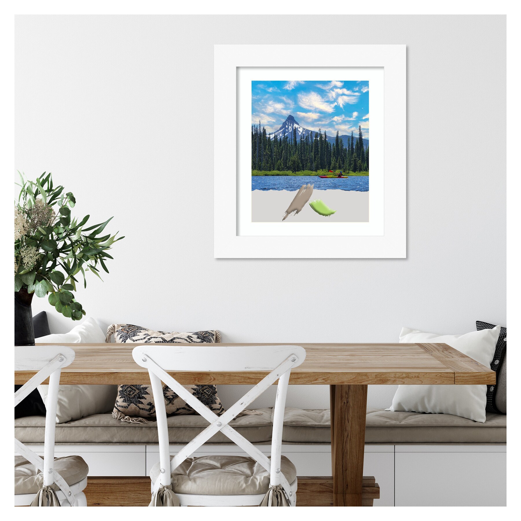 Classic White Wood Wall Picture Frame 16x20