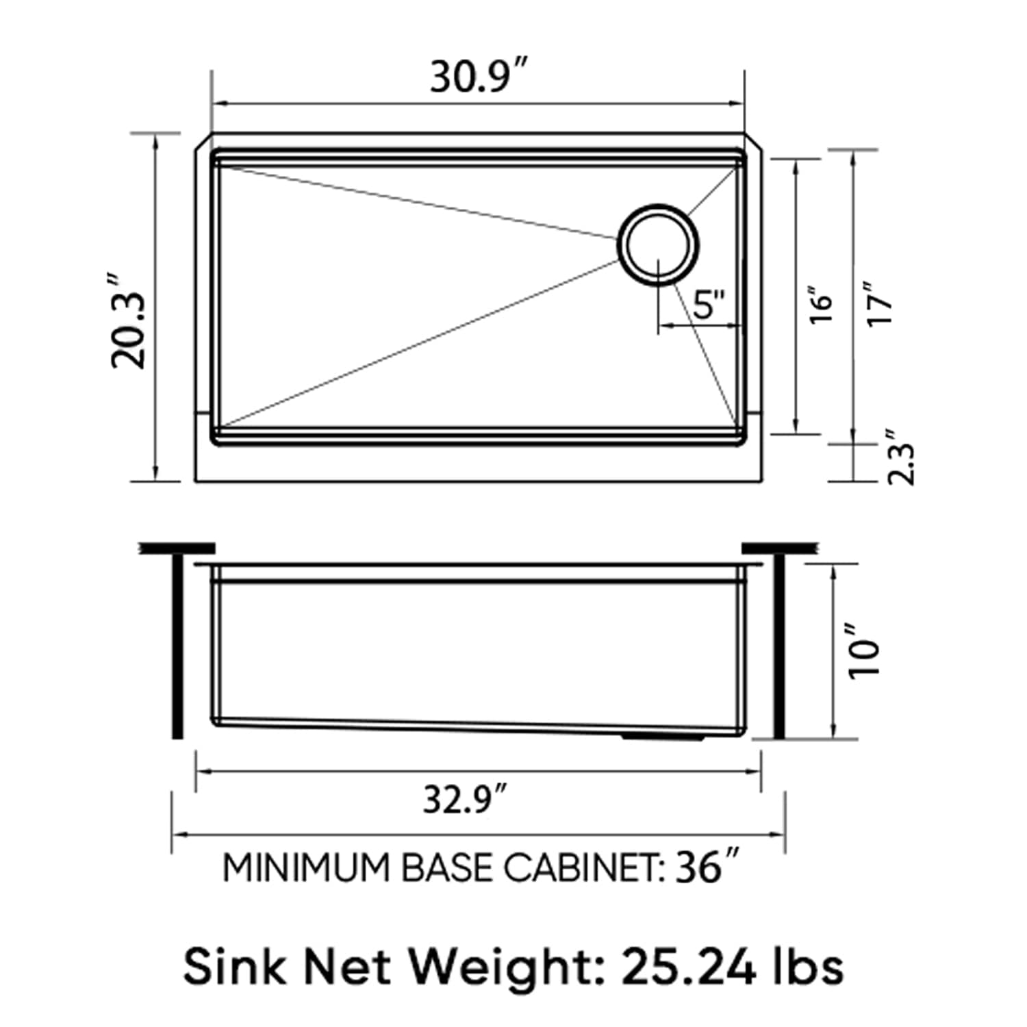 Sinber KSS0005S-OL Kitchen-Sinks - View #7