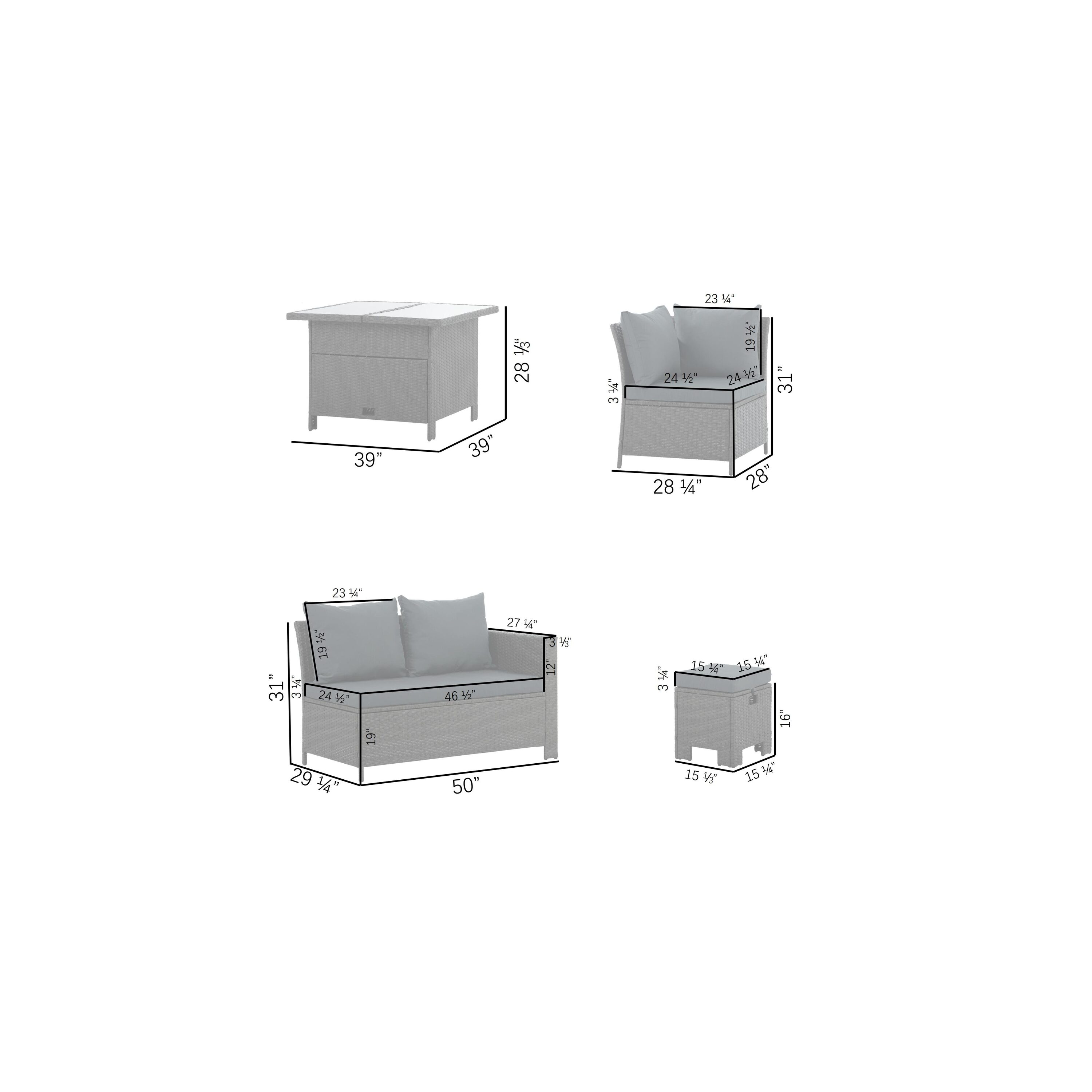 Bayfeve BF-0007UE Patio-Conversation-Sets - View #6