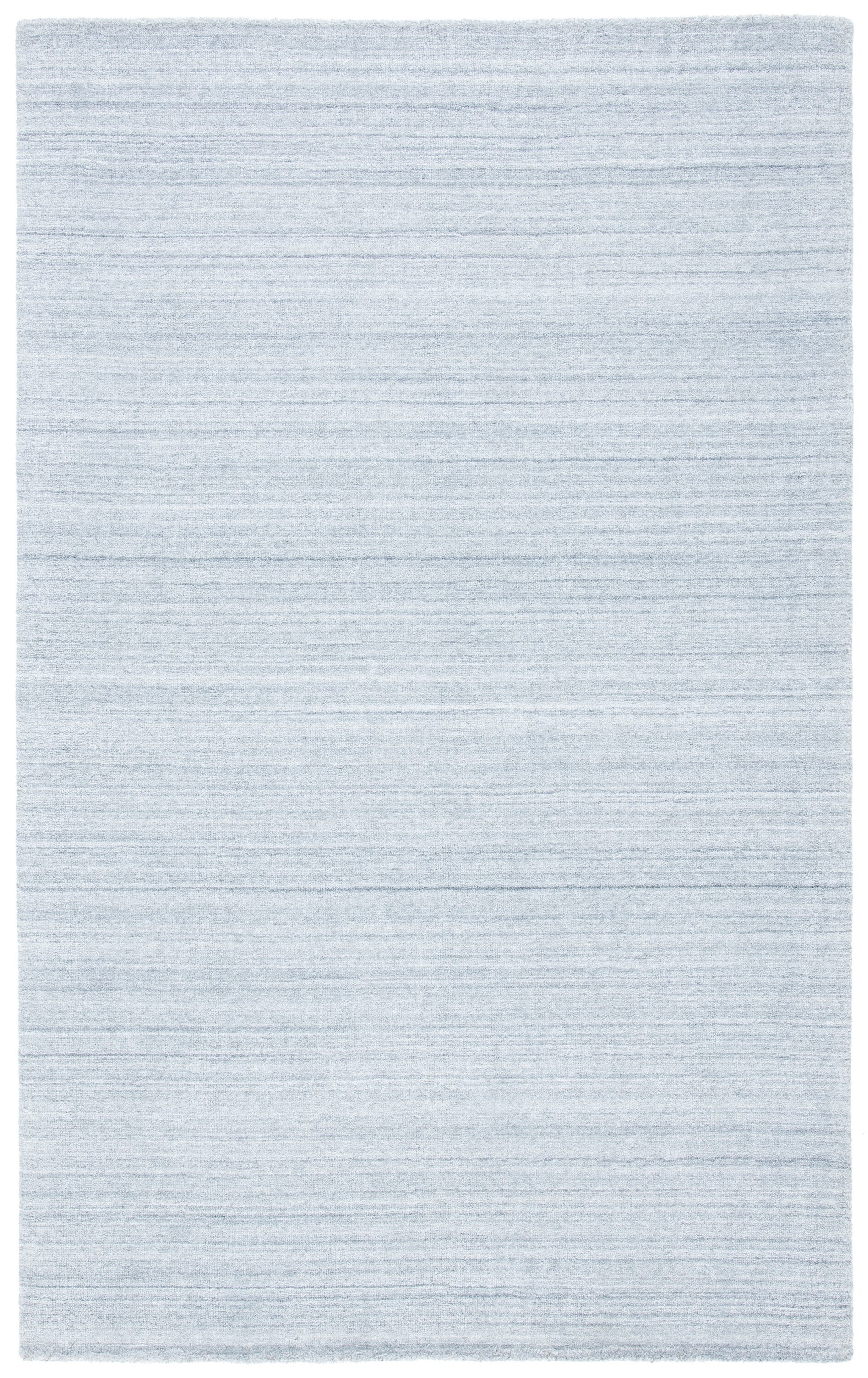 Gray Hand-Knotted Viscose Square Area Rug, 3' x 5'