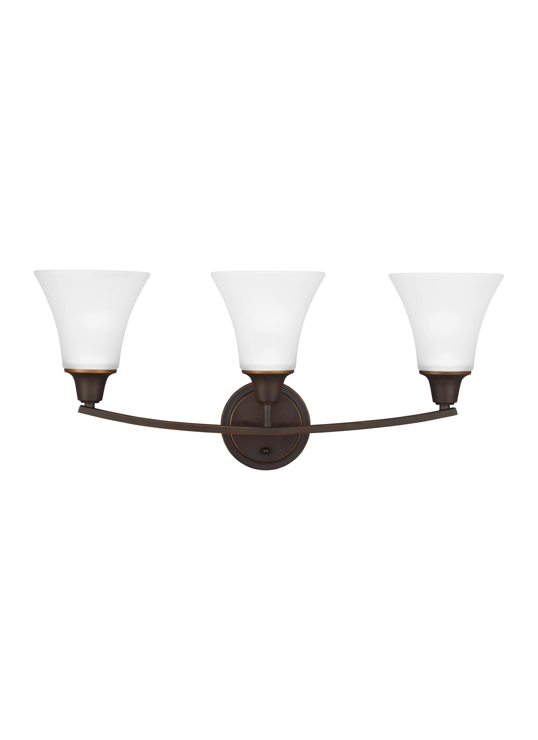 Generation Lighting 4413203-715 Metcalf 25-in 3 -Light Oil-rubbed Bronze Transitional Vanity light