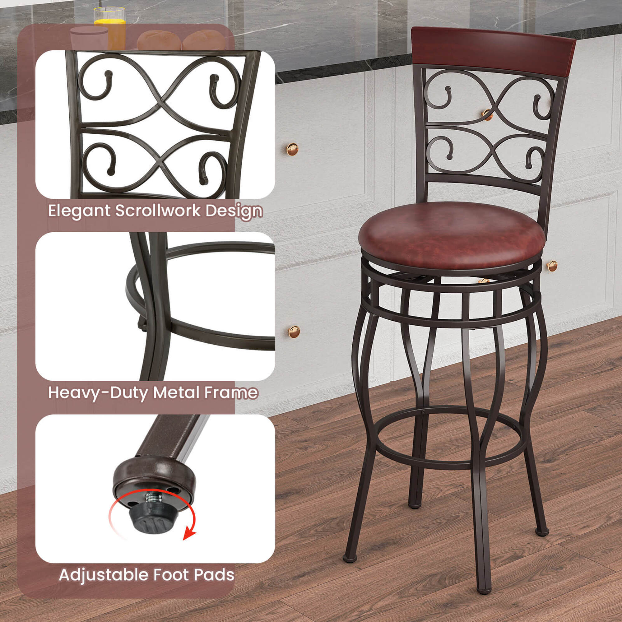 Costway HW54103 stools - View #8