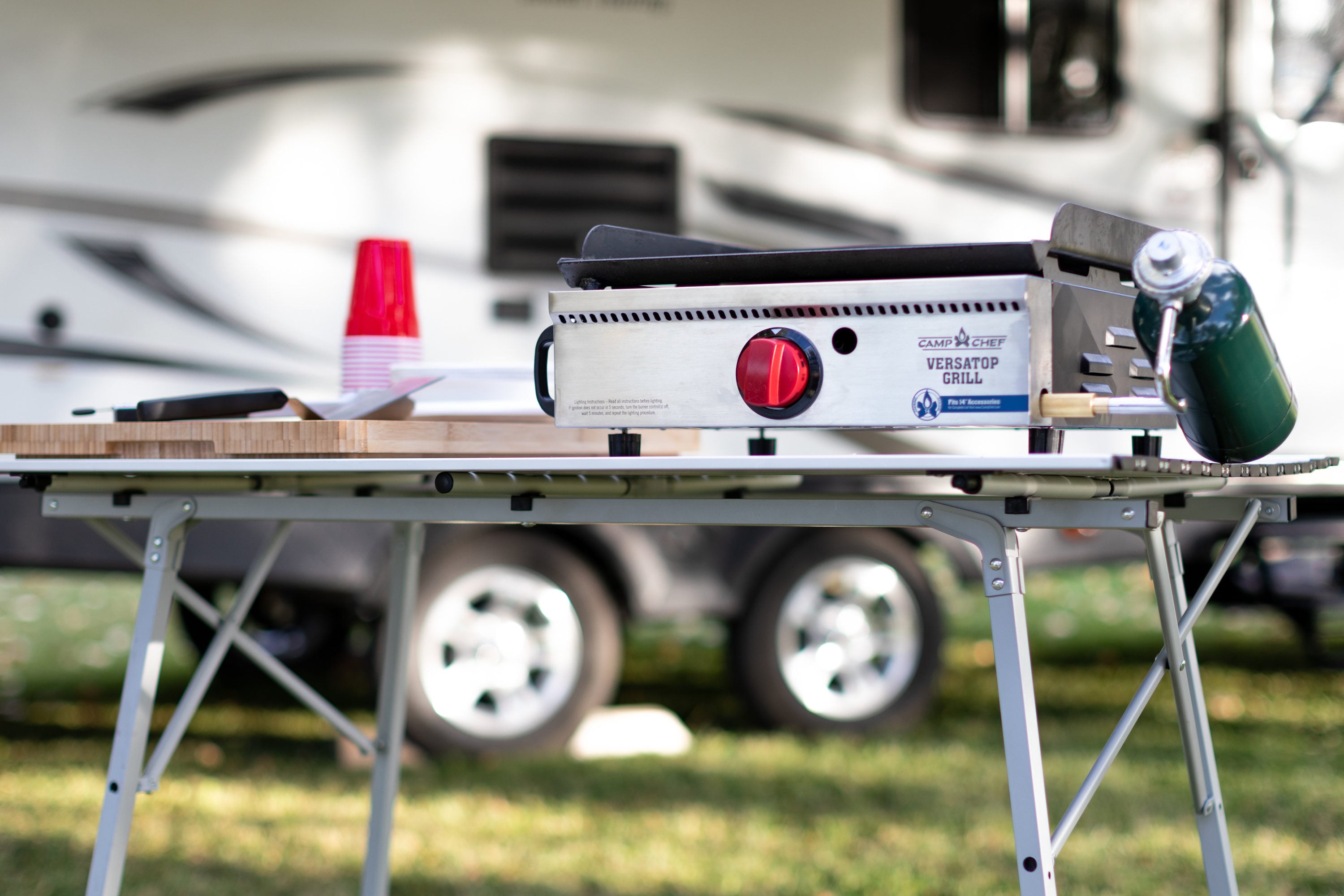 Camp Chef VersaTop 2X Two Burner Portable Flat Top Propane Gas