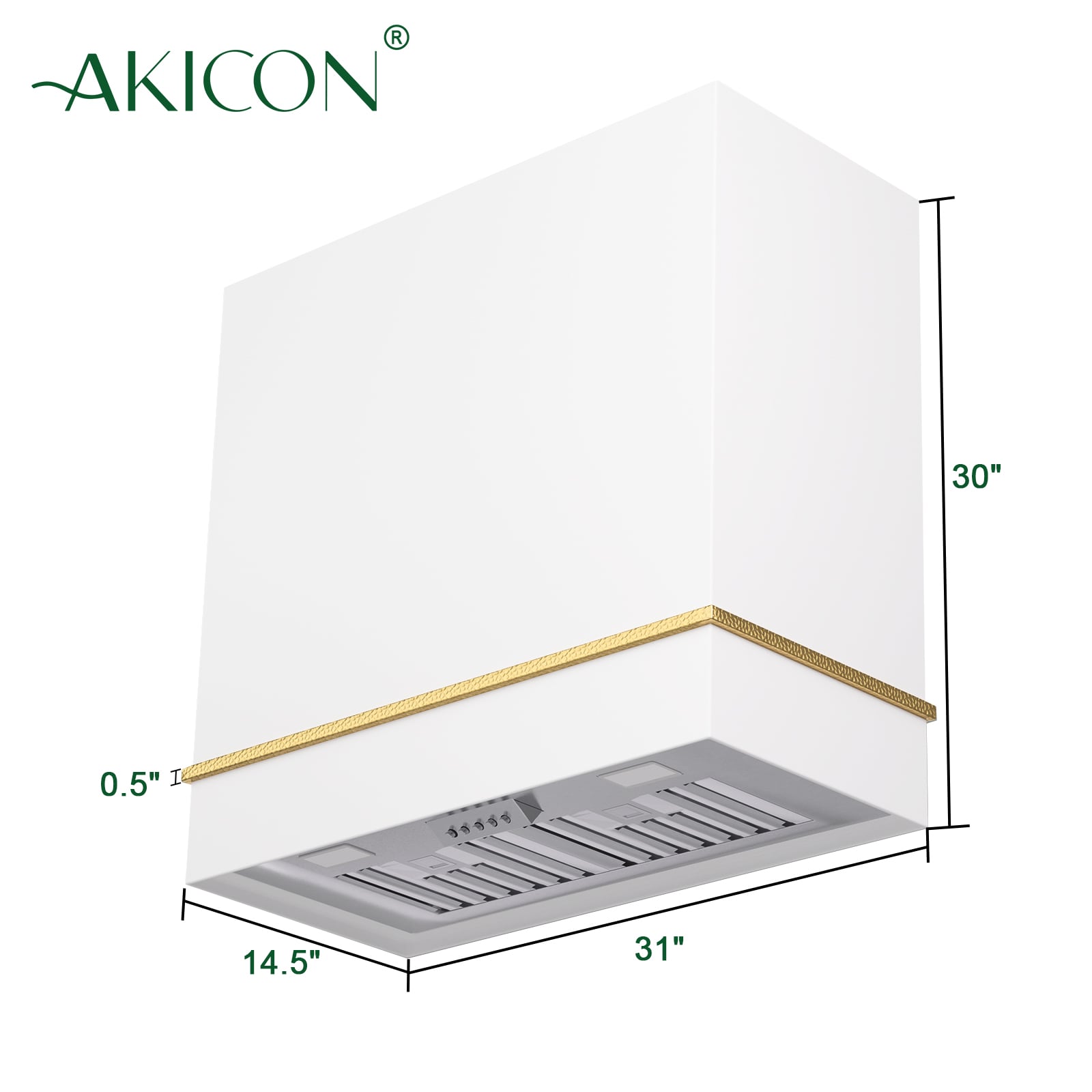 Akicon AK-HS30HA-SWG Wall-Mounted-Range-Hoods - View #5