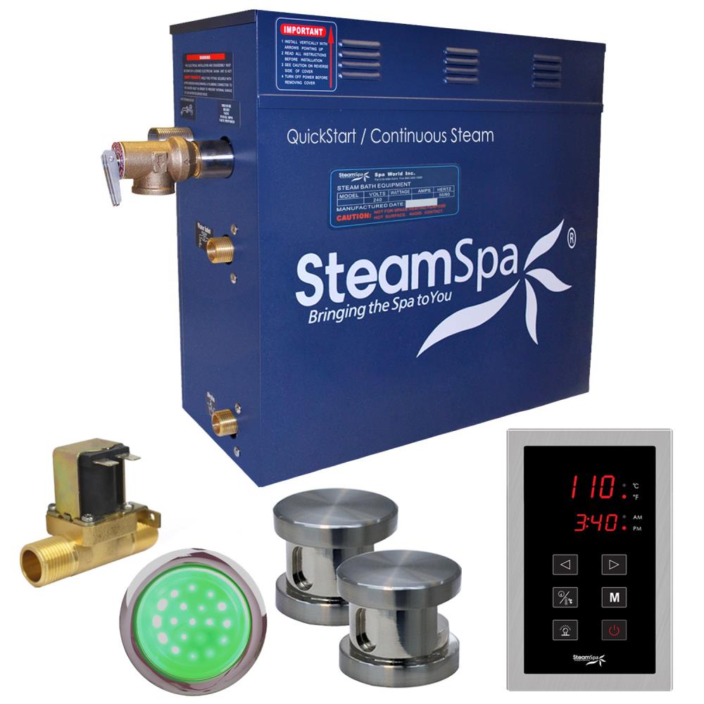 SteamSpa INT1200BN-A Indulgence 12000-Watts Brushed Nickel Steam generator