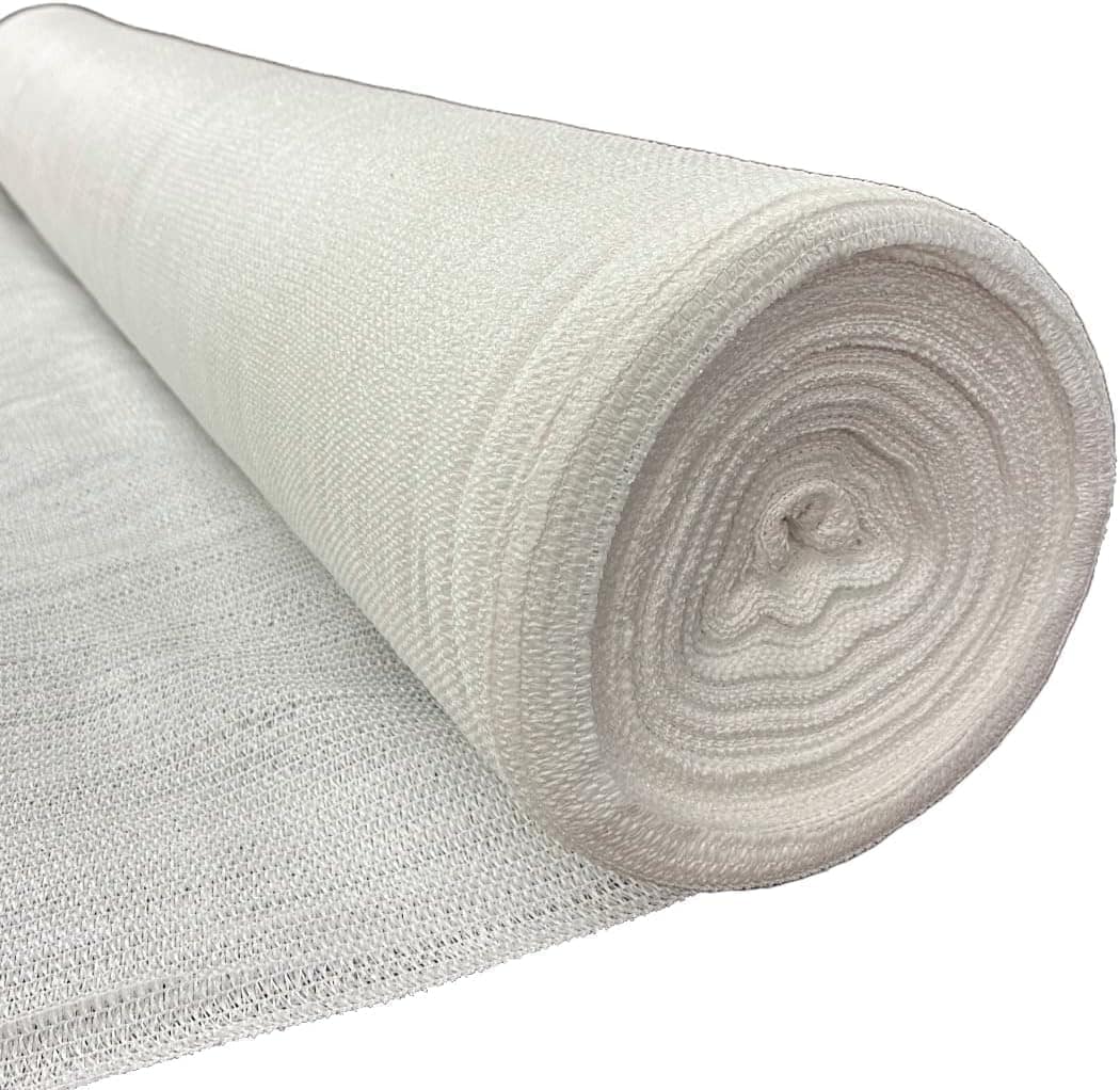 Farm Plastic Supply White Shade Cloth 50 percent Mesh Fabric for Fence ...