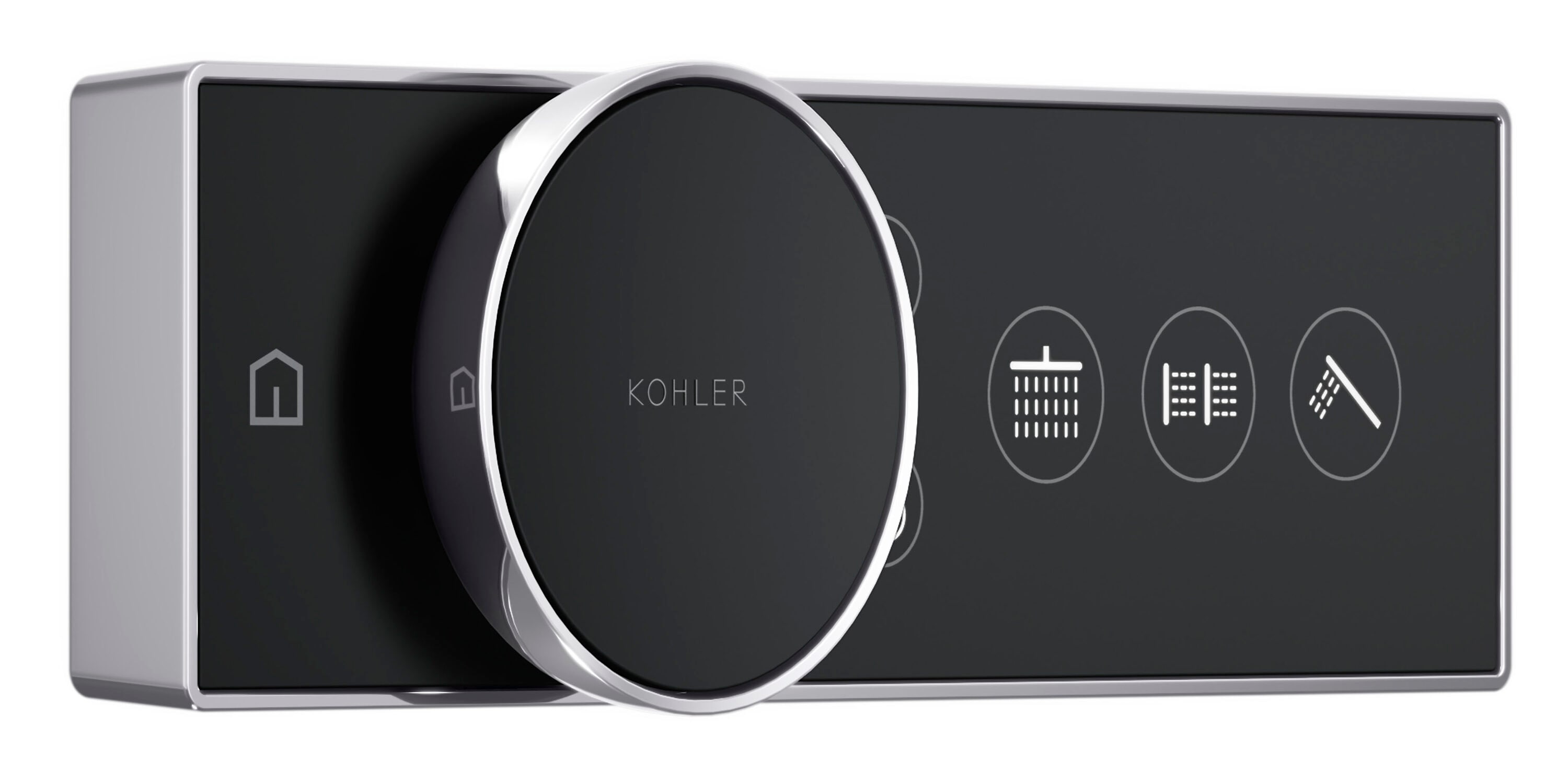 Polished Chrome Digital Shower Control with Adjustable Dial