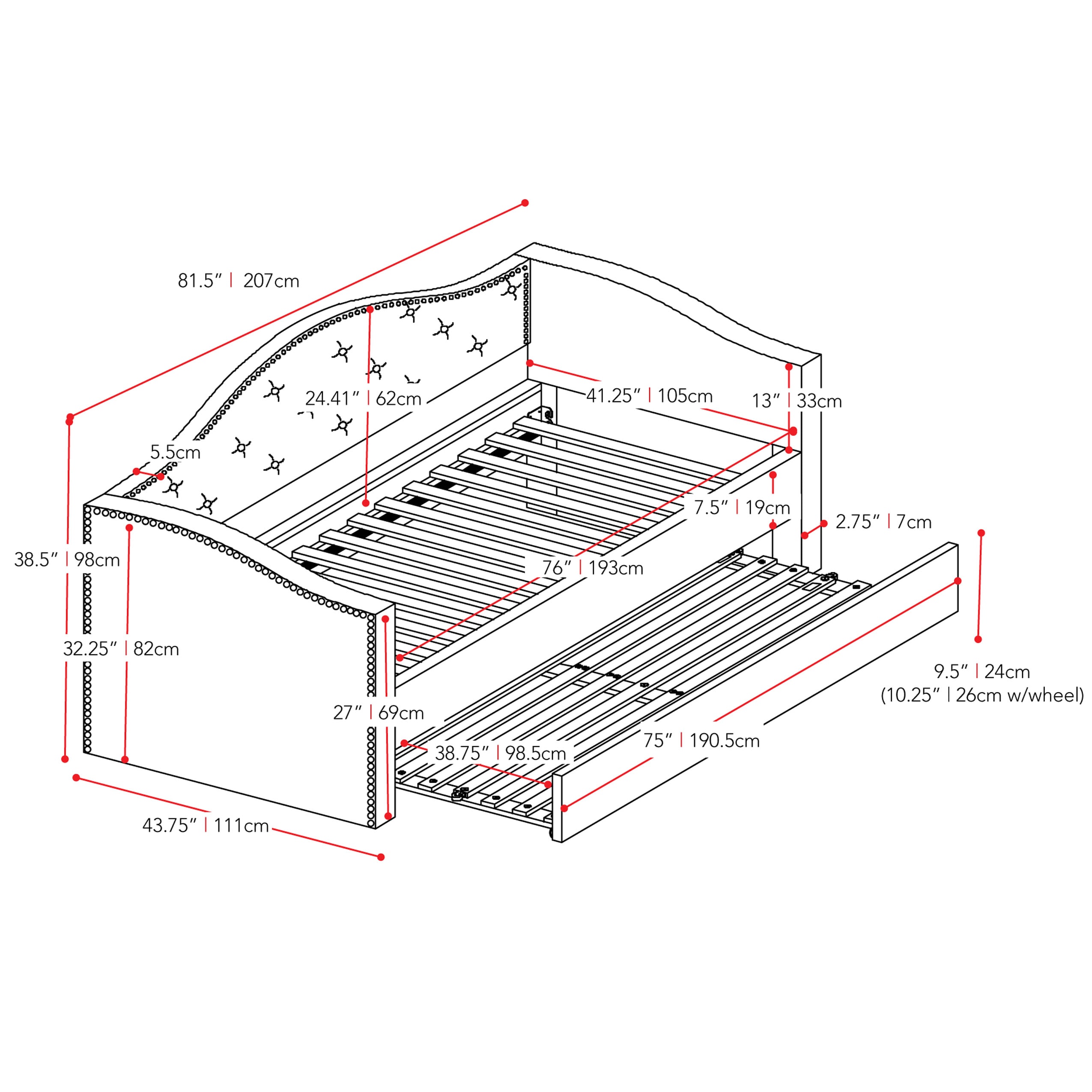 CorLiving BBT-160-S beds - View #4