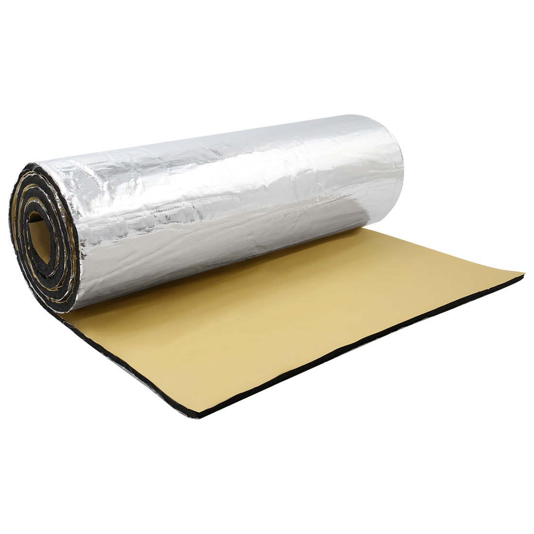 Unique Bargains 197mil 5mm 21.4sqft Car Heat Sound Deadener Insulation Deadening Mat Glass Fiber Cotton Liner for Hood Boat Engine Cover 79 x 39inch for Car