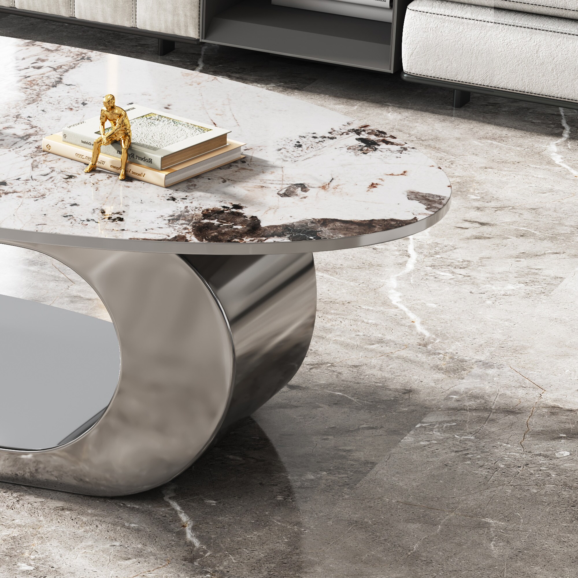 Oizaye YL-618GRAY Coffee-Tables - View #8