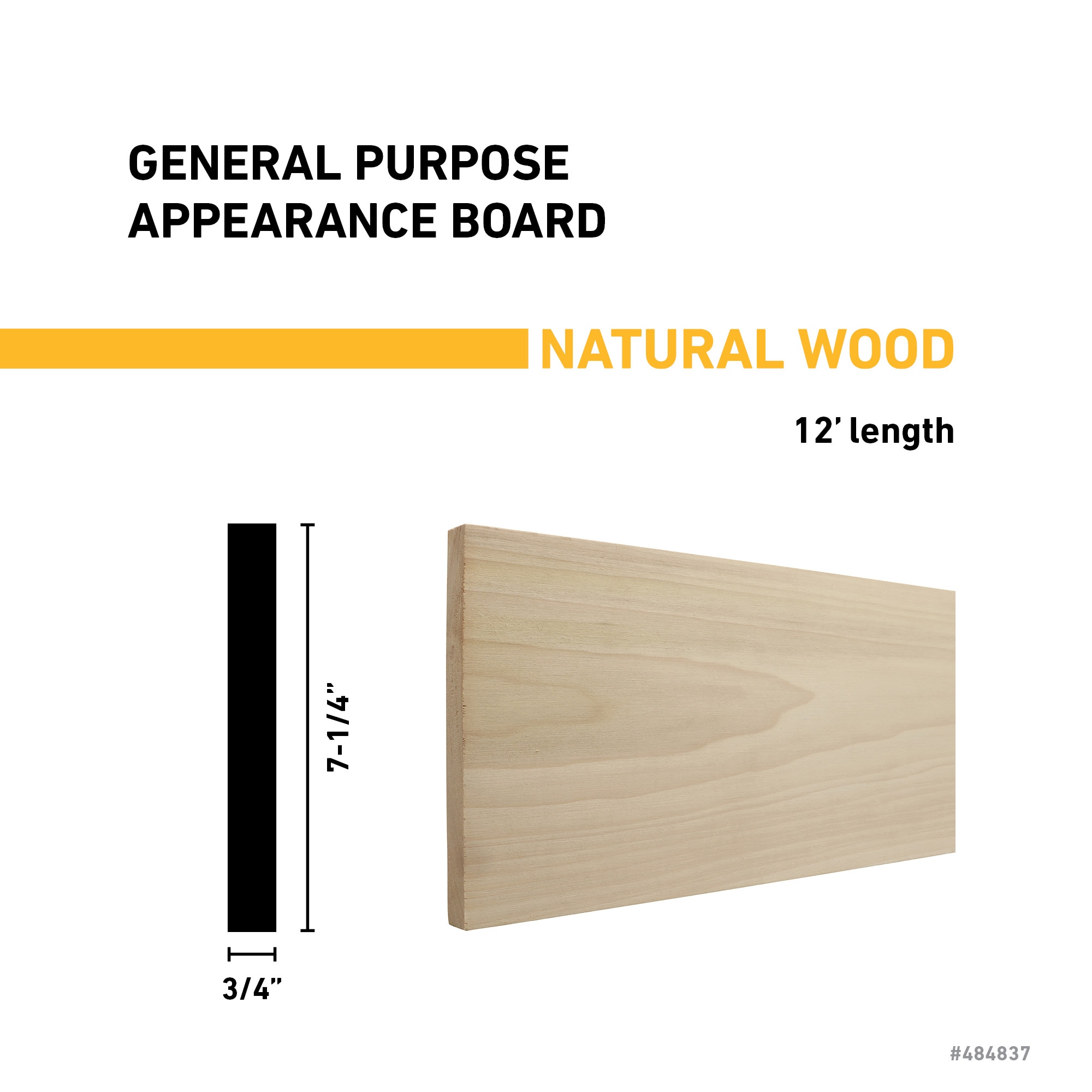 RELIABILT P 1X8 12 POPBD Appearance-Boards - View #3