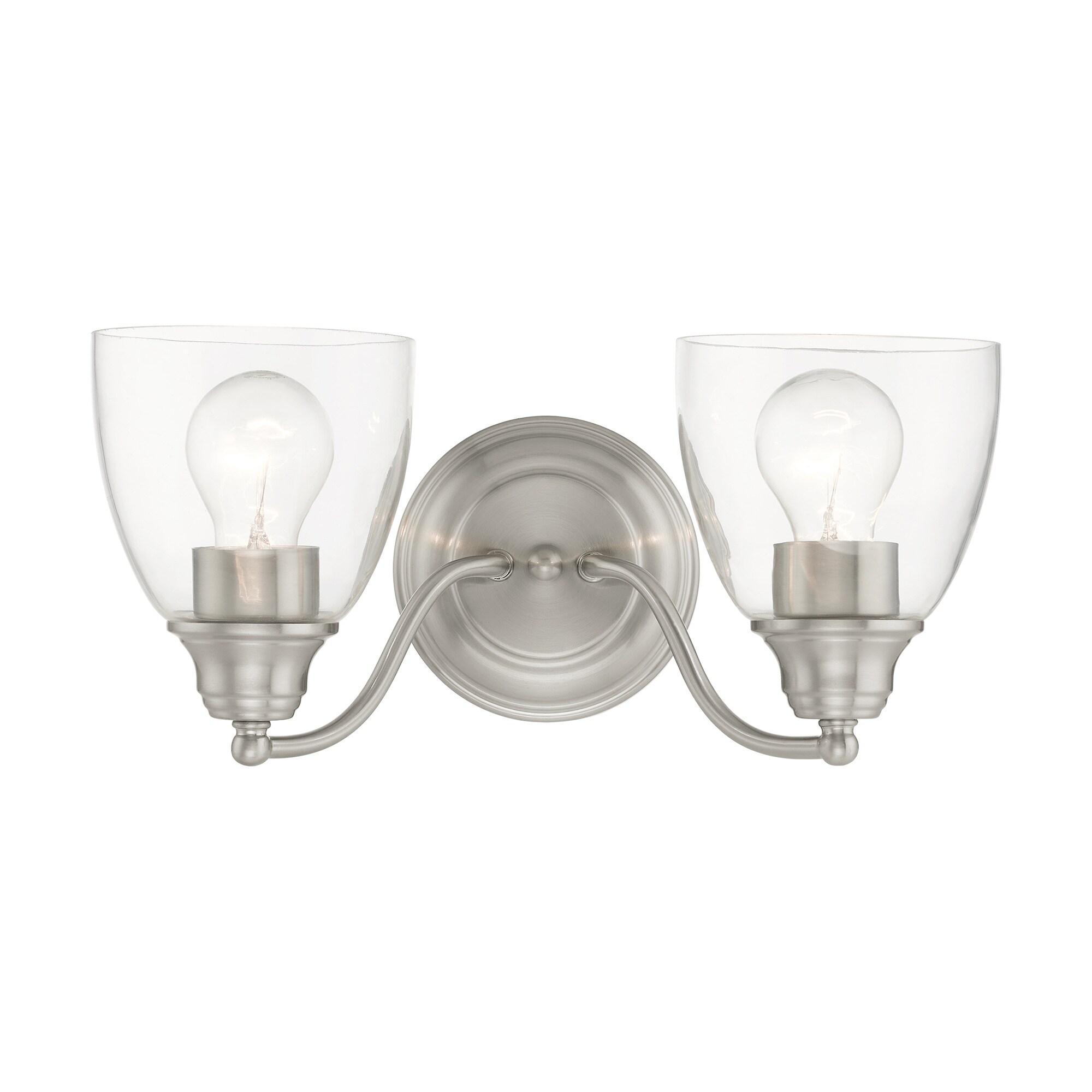 Livex Lighting 15132-91 Montgomery 13.5-in 2 -Light Brushed Nickel Transitional Vanity light