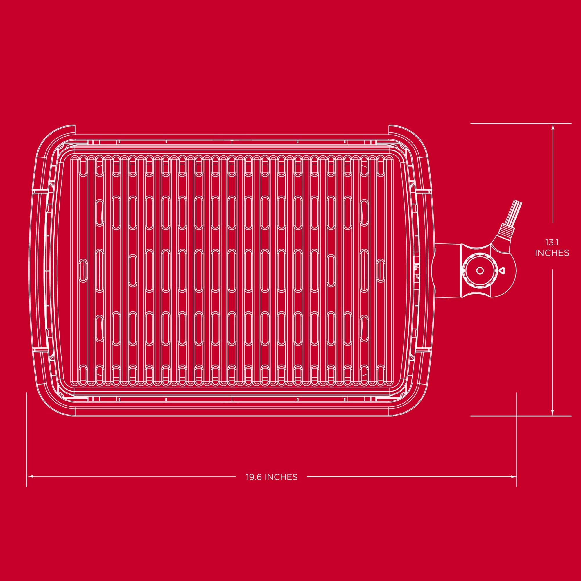 George Foreman Open Grate Smokeless 16.34-in L x 11.22-in W Non-Stick  Residential in the Indoor Grills department at