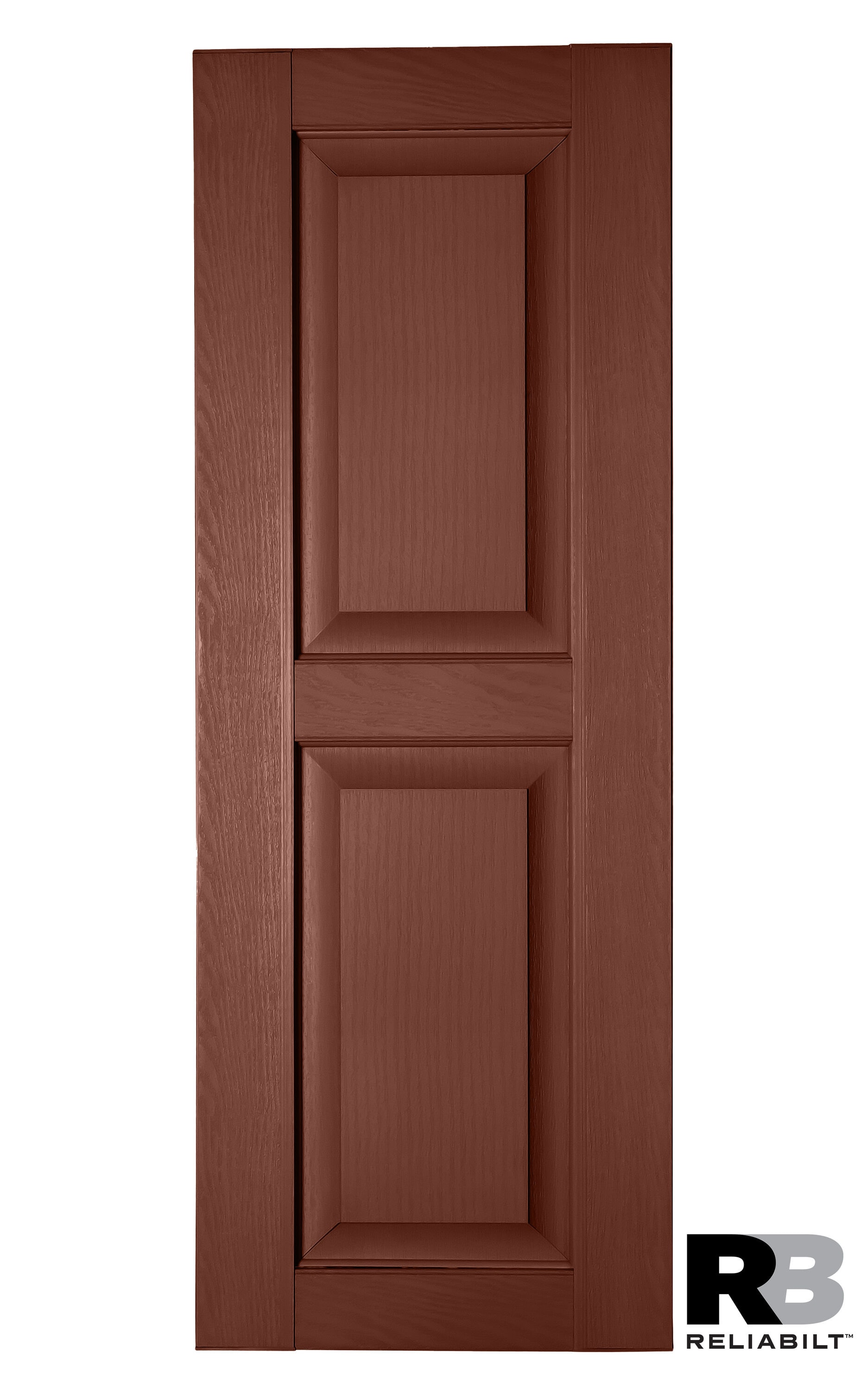 RELIABILT RP1880005 17.75-in W x 80-in H Brick Red Raised panel Polypropylene Exterior Shutters ( 2 -Pack )