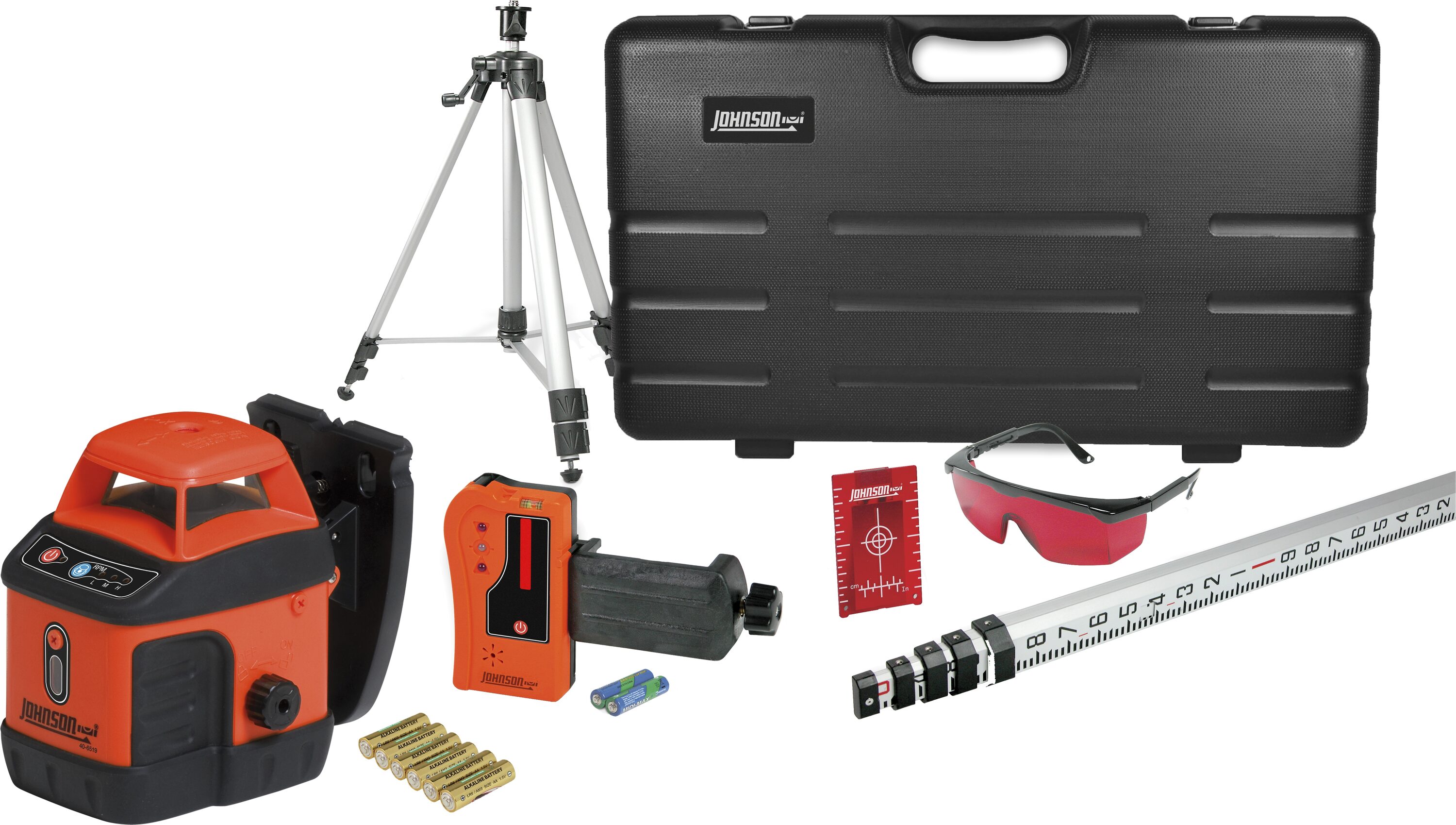 Red 800-ft Self-Leveling Indoor/Outdoor Rotary Laser Level with 360 Beam | - Johnson Level 40-6519
