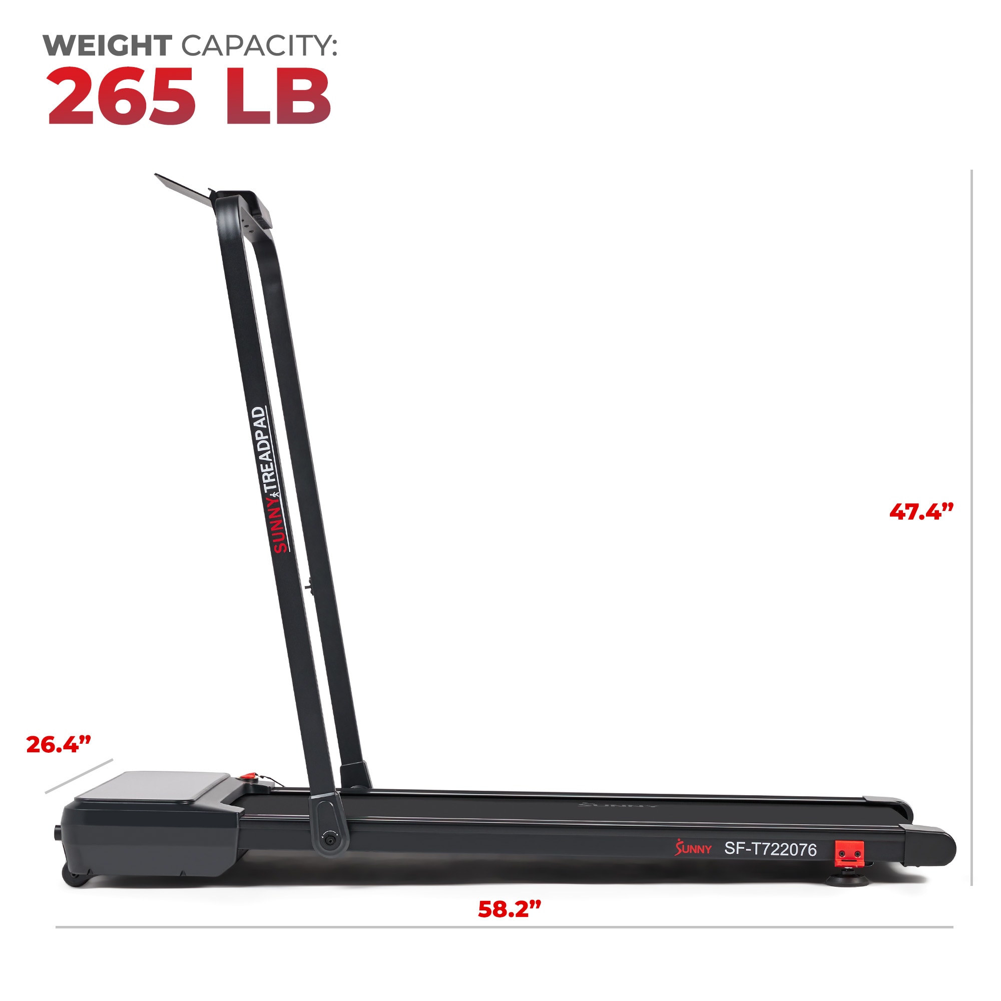 Sunny Health & Fitness SF-T722076 Foldable Treadmill