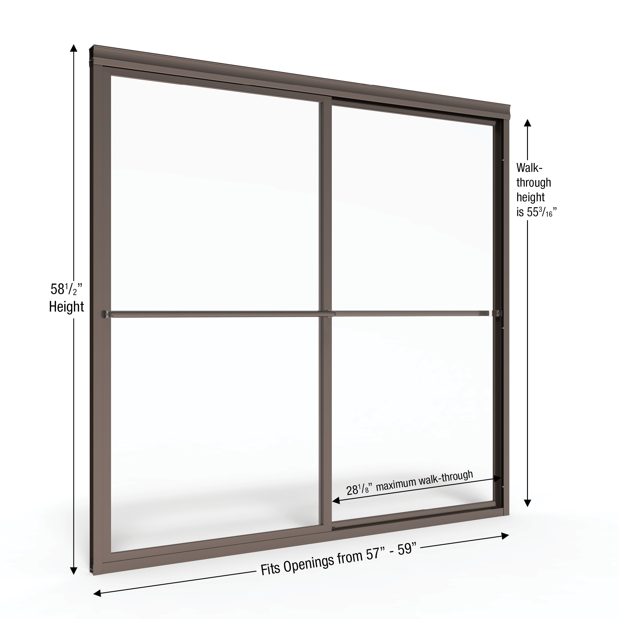 Basco DLXH05A5958CLOR Bathtub-Doors - View #2