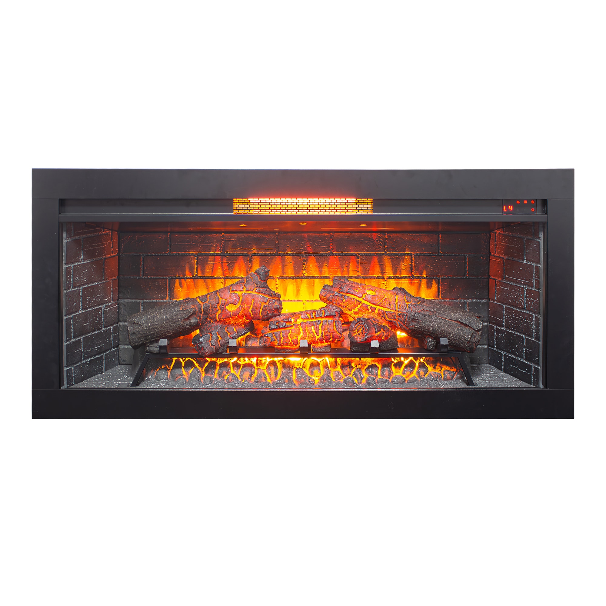 ToolCat 42 in  infrared Electric Fireplace with Removable Trim kit  insert, Touch Panel Home Decor Heater