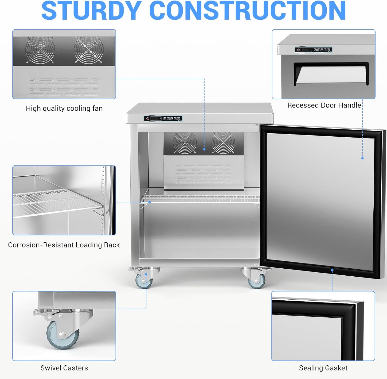 GAOMON LSPPJOK-OZDG06T74E Commercial-Refrigerators - View #4