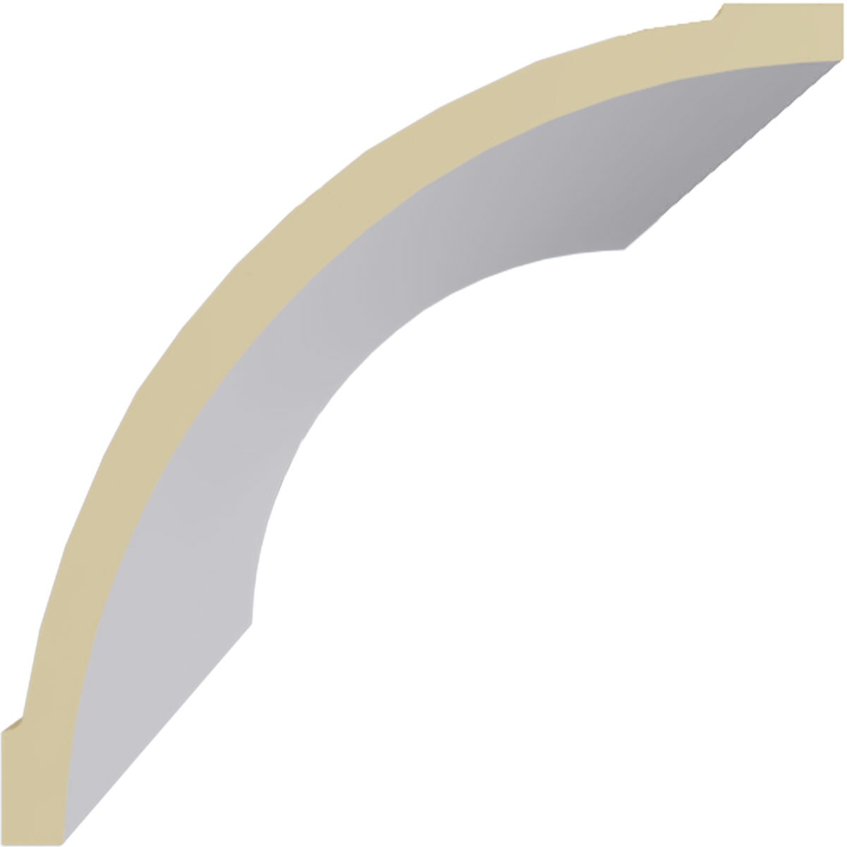 Ekena Millwork MLD08X08X12ME Chair-Rail-Moulding - View #2