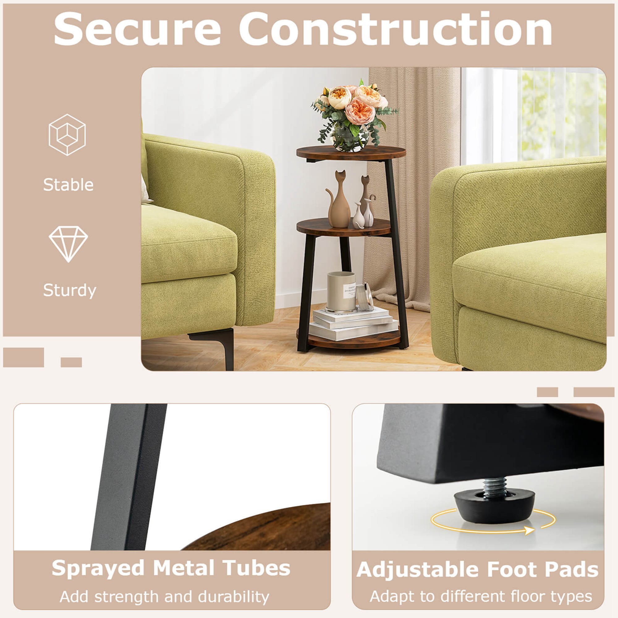 Costway HCST03583 End-Tables - View #5
