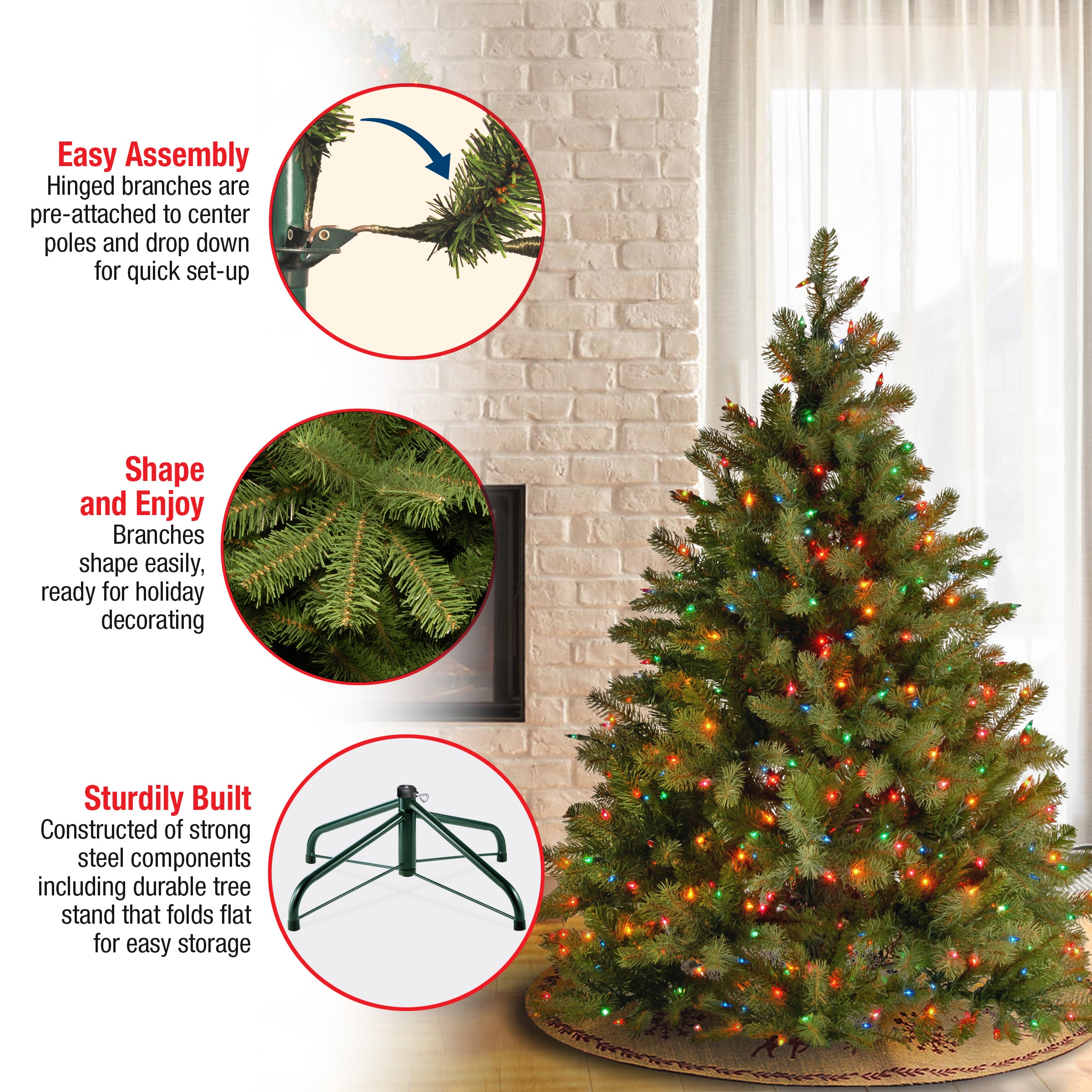 National Tree Company PEDD1-325-45 Artificial-Christmas-Trees - View #6