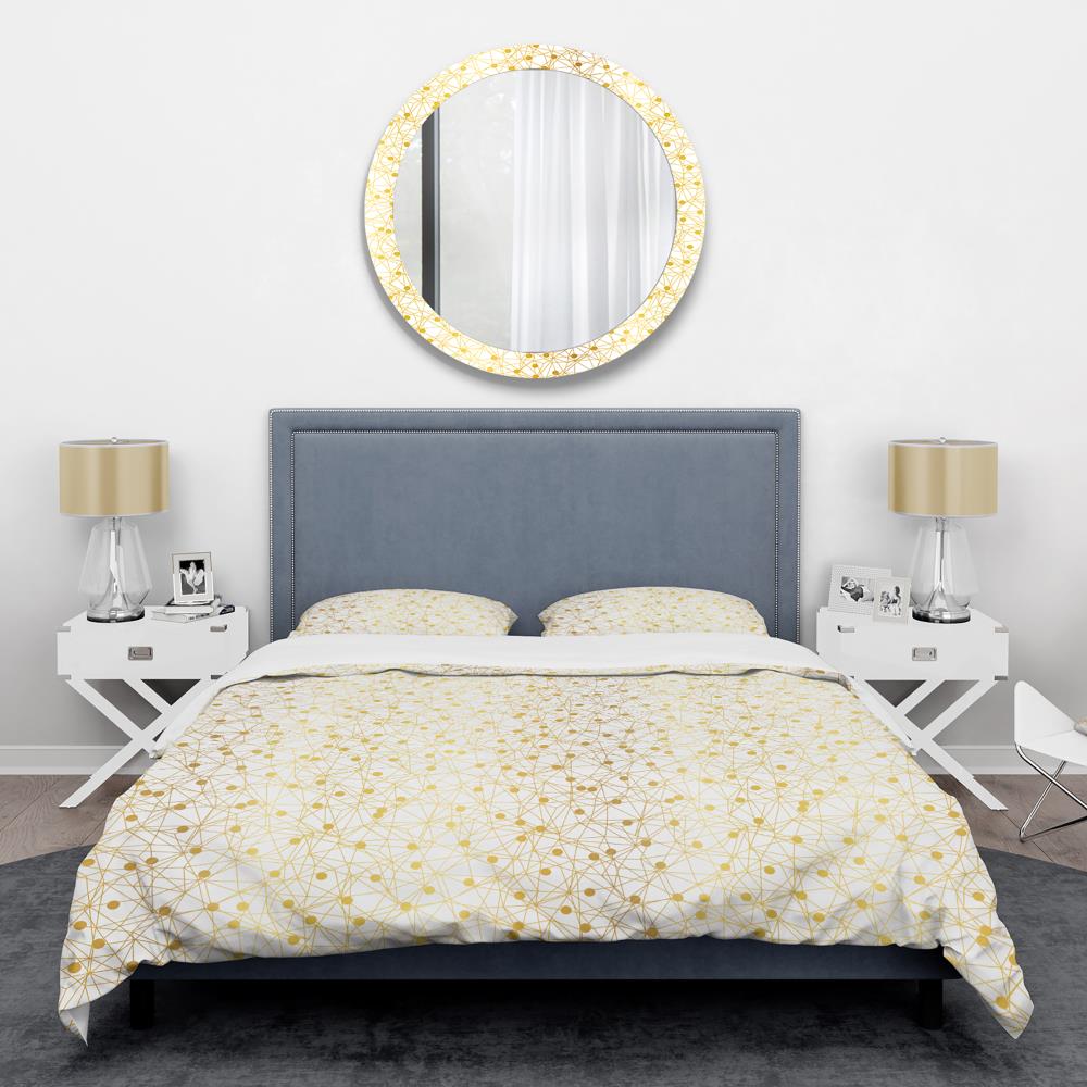 Designart BED24320-K 3 -Piece White King Duvet cover Set