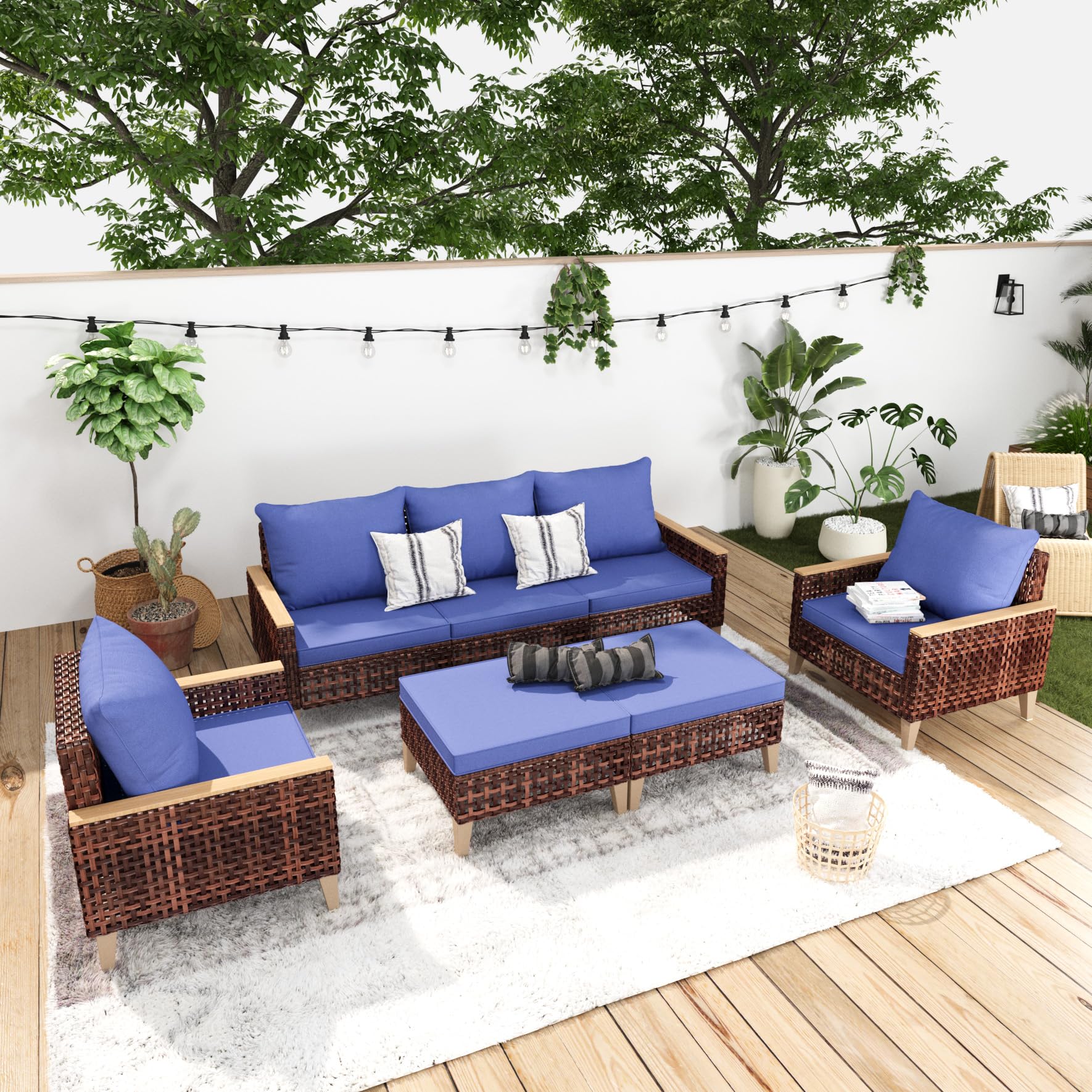 CESICIA R29-5P-BR Patio-Conversation-Sets - View #4