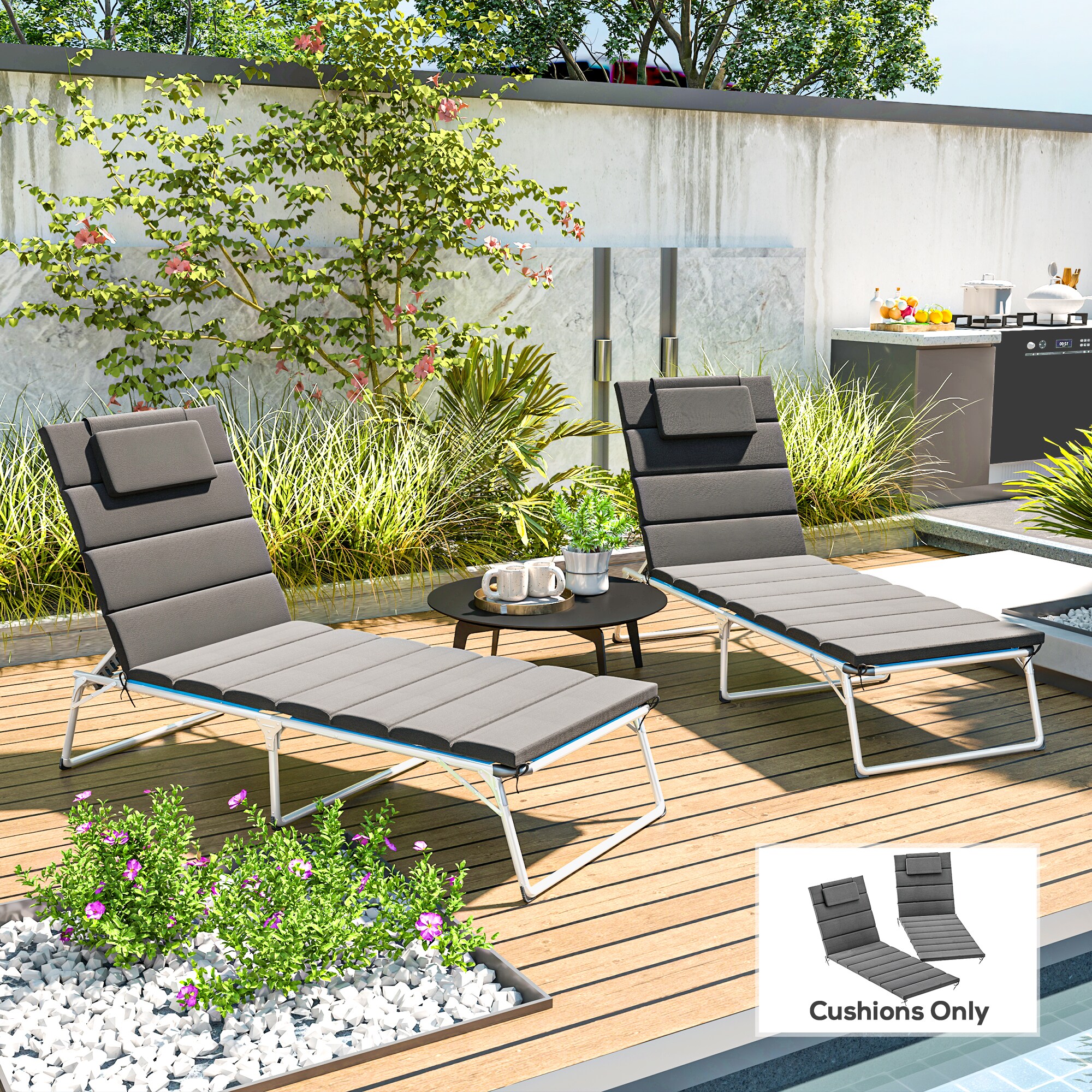 Outsunny 84G-546V00CG Patio-Furniture-Cushions - View #2