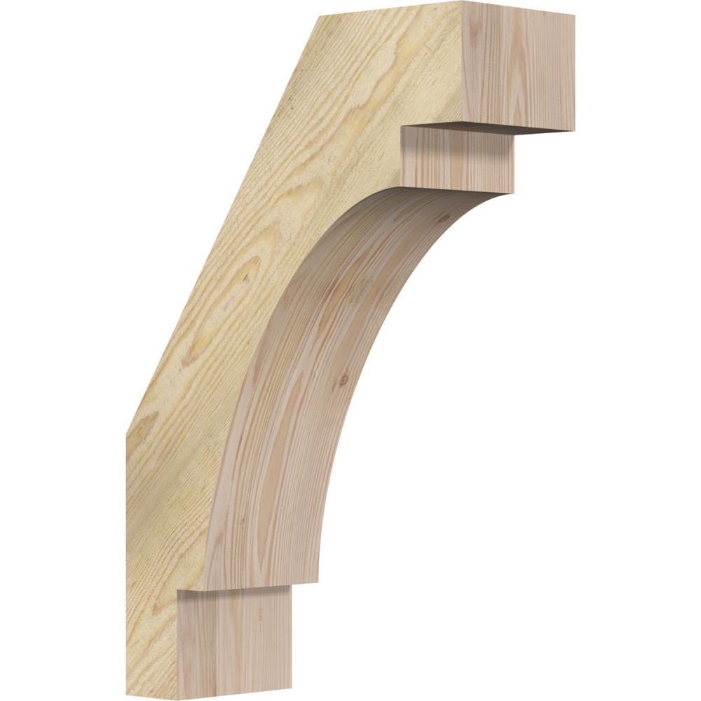 Ekena Millwork BRC06X16X24MRC00RDF 6-in x 16-in x 24-in Douglas Fir Unfinished Wood Merced rough sawn