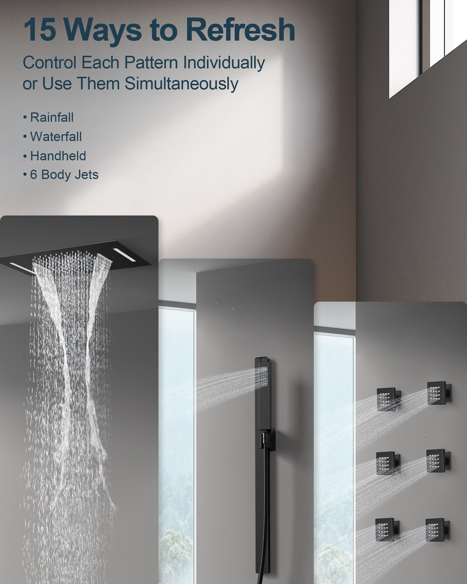 GRANDJOY SGF10GJ-25-BL23 Tub-Shower-Faucets - View #8